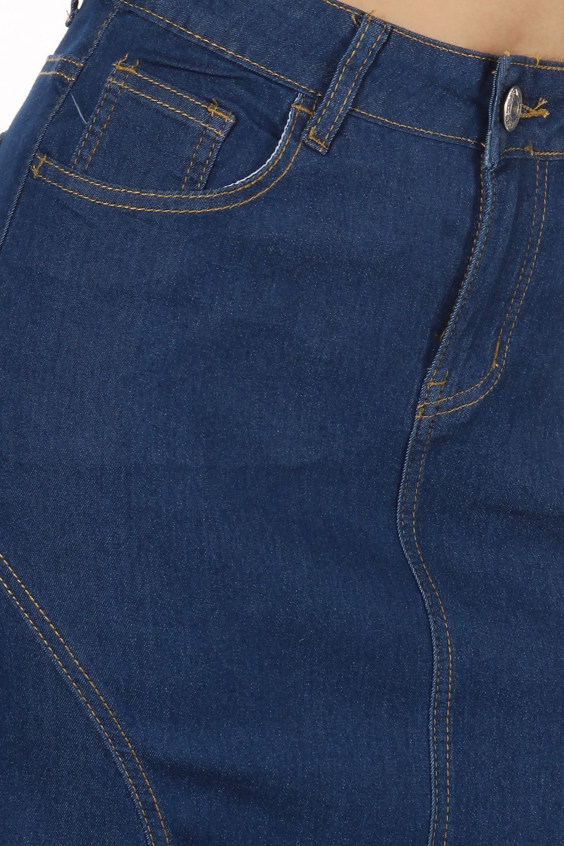 Denim Long Skirt