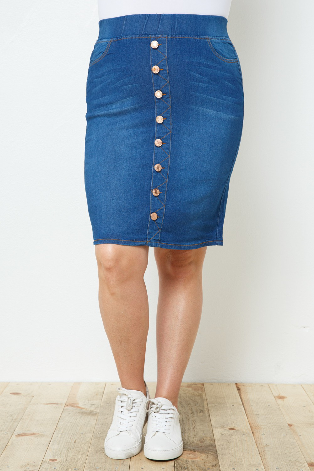 Denim Skirt Plus Size
