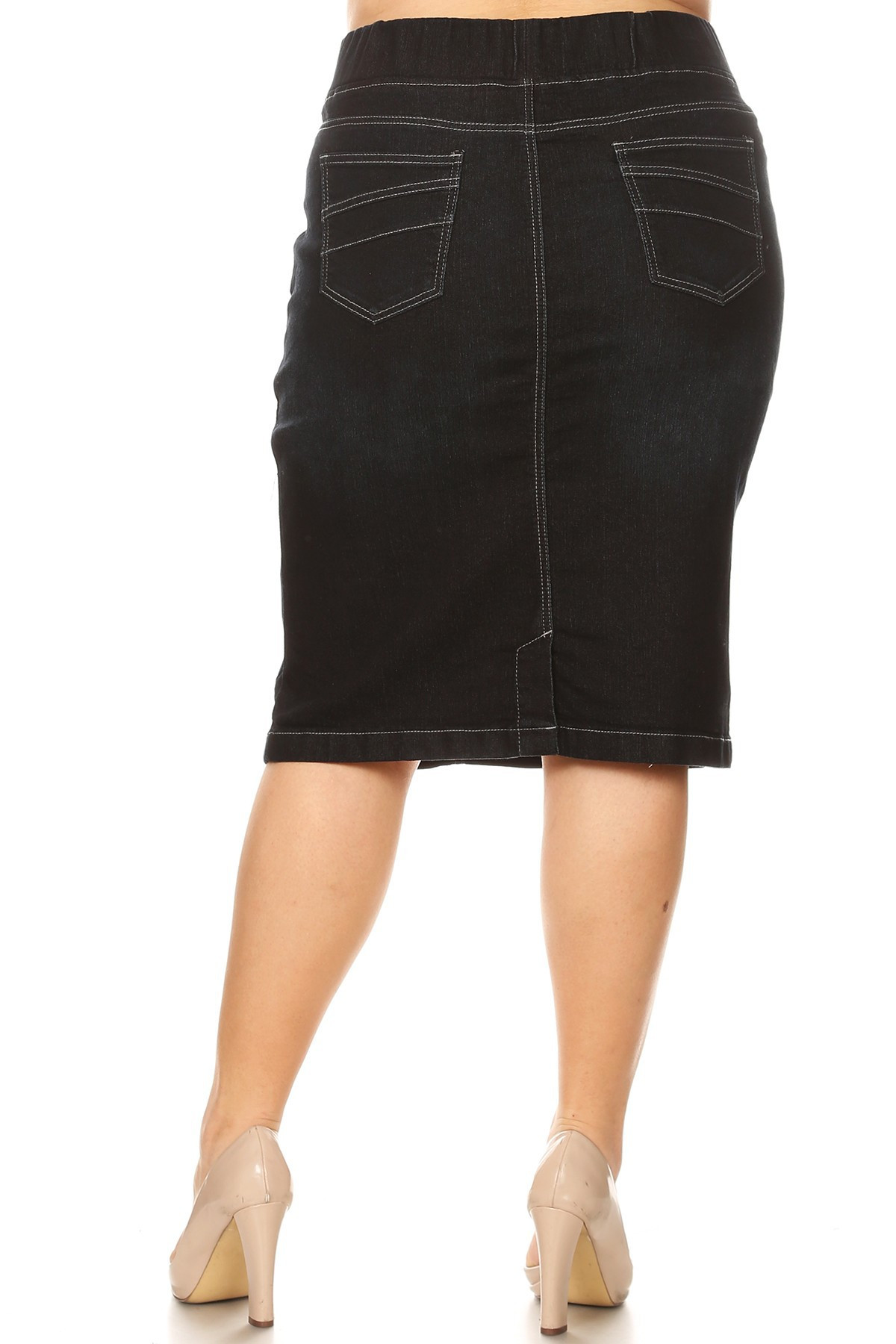 Denim Skirt Plus Size