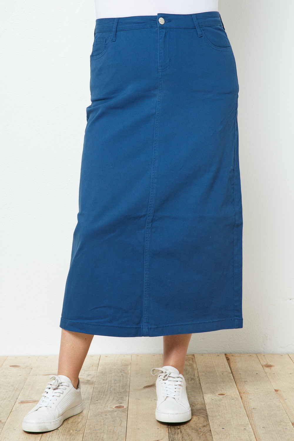 Denim Long Skirt Plus Size