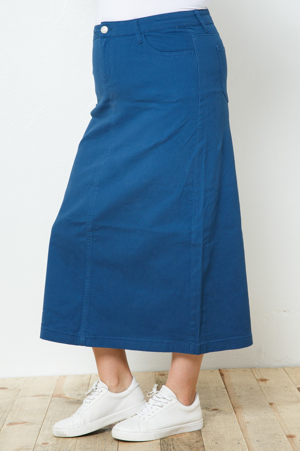 Denim Long Skirt Plus Size