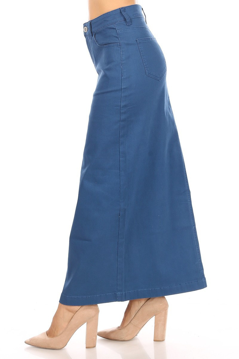Denim Long Skirt