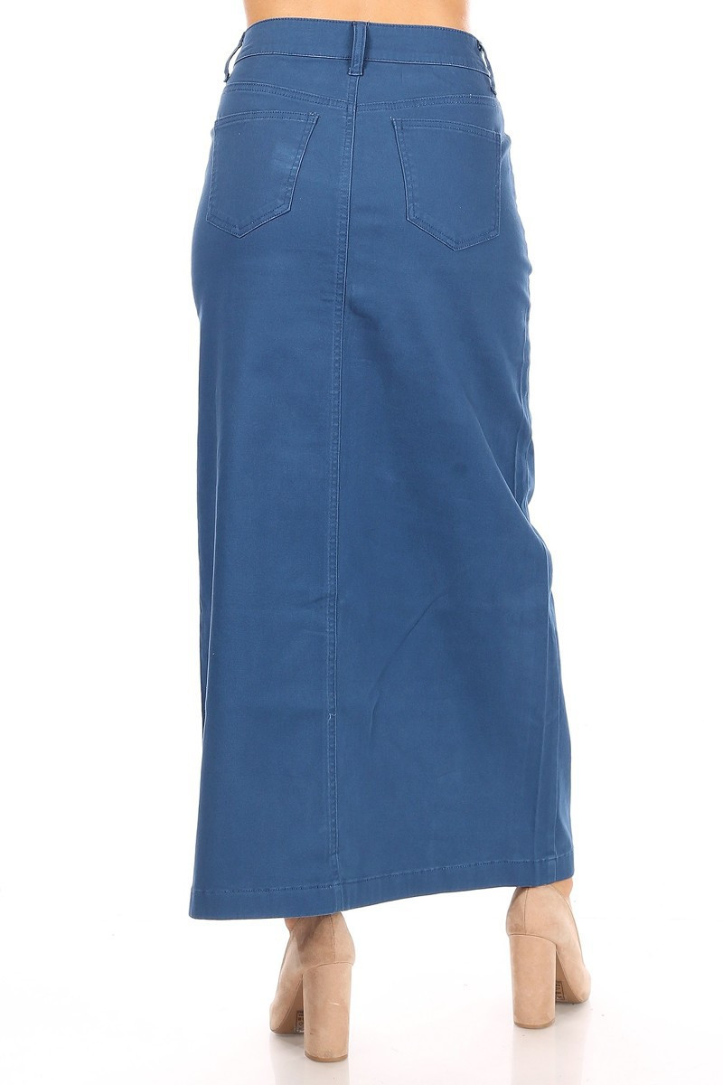 Denim Long Skirt
