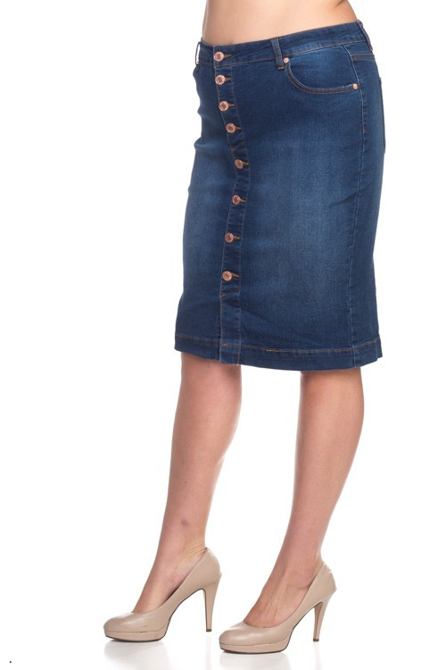 Denim Skirt Plus Size