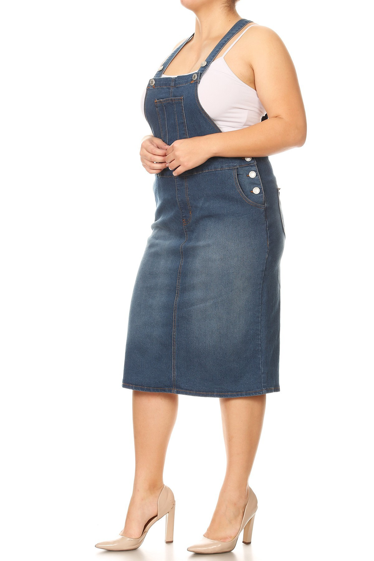 Denim Skirt Plus Size
