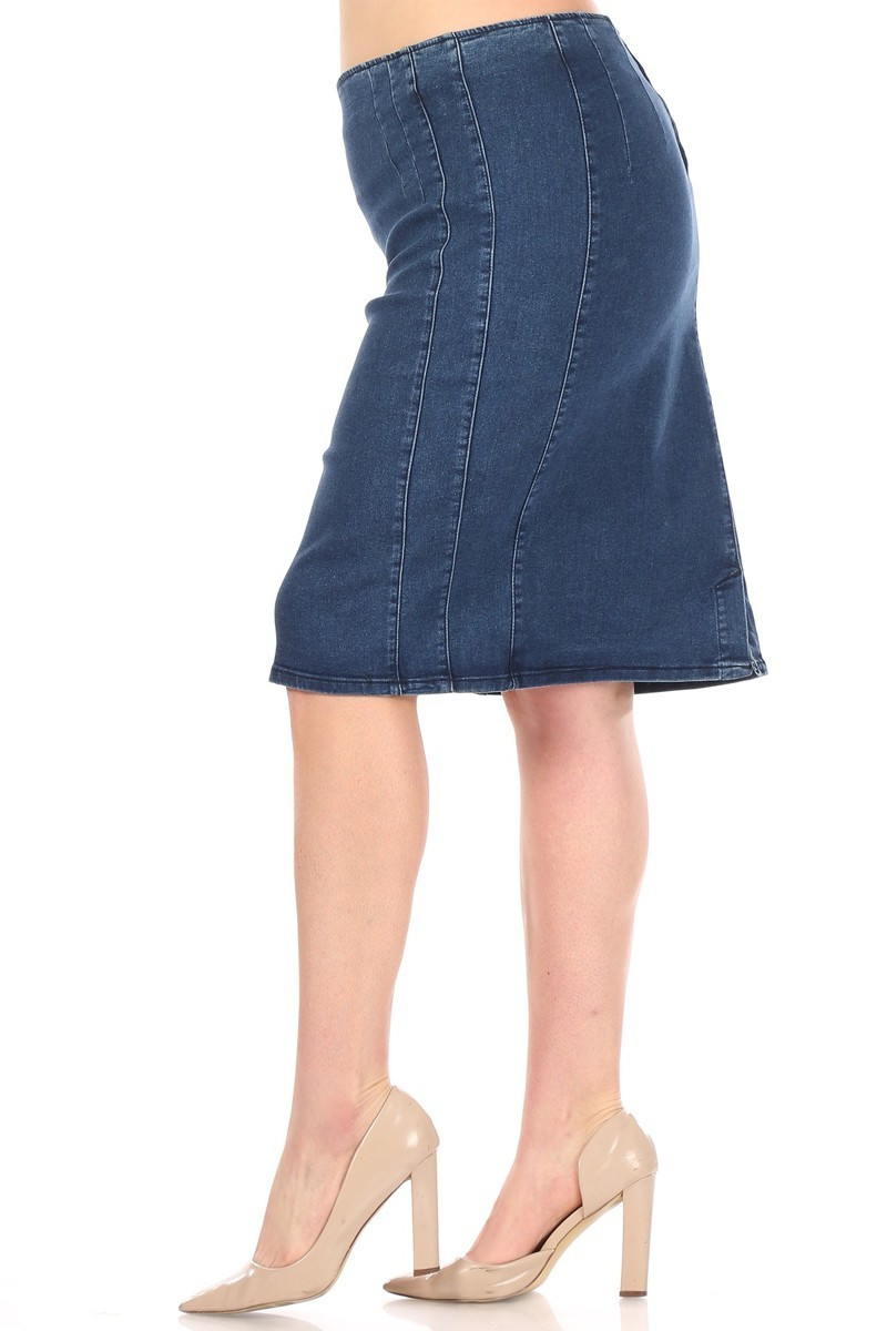 Denim Skirt Plus Size