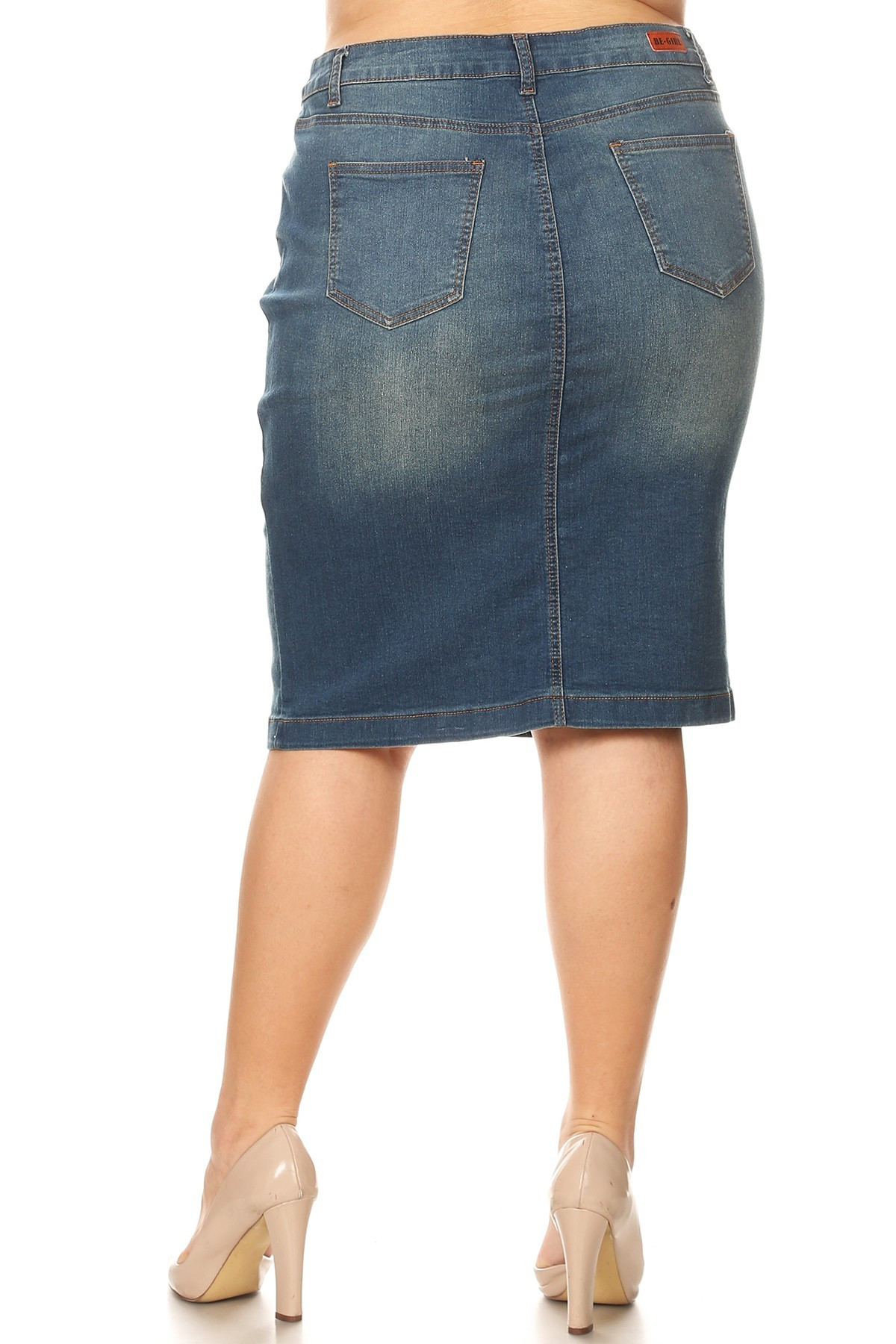 Denim Skirt Plus Size