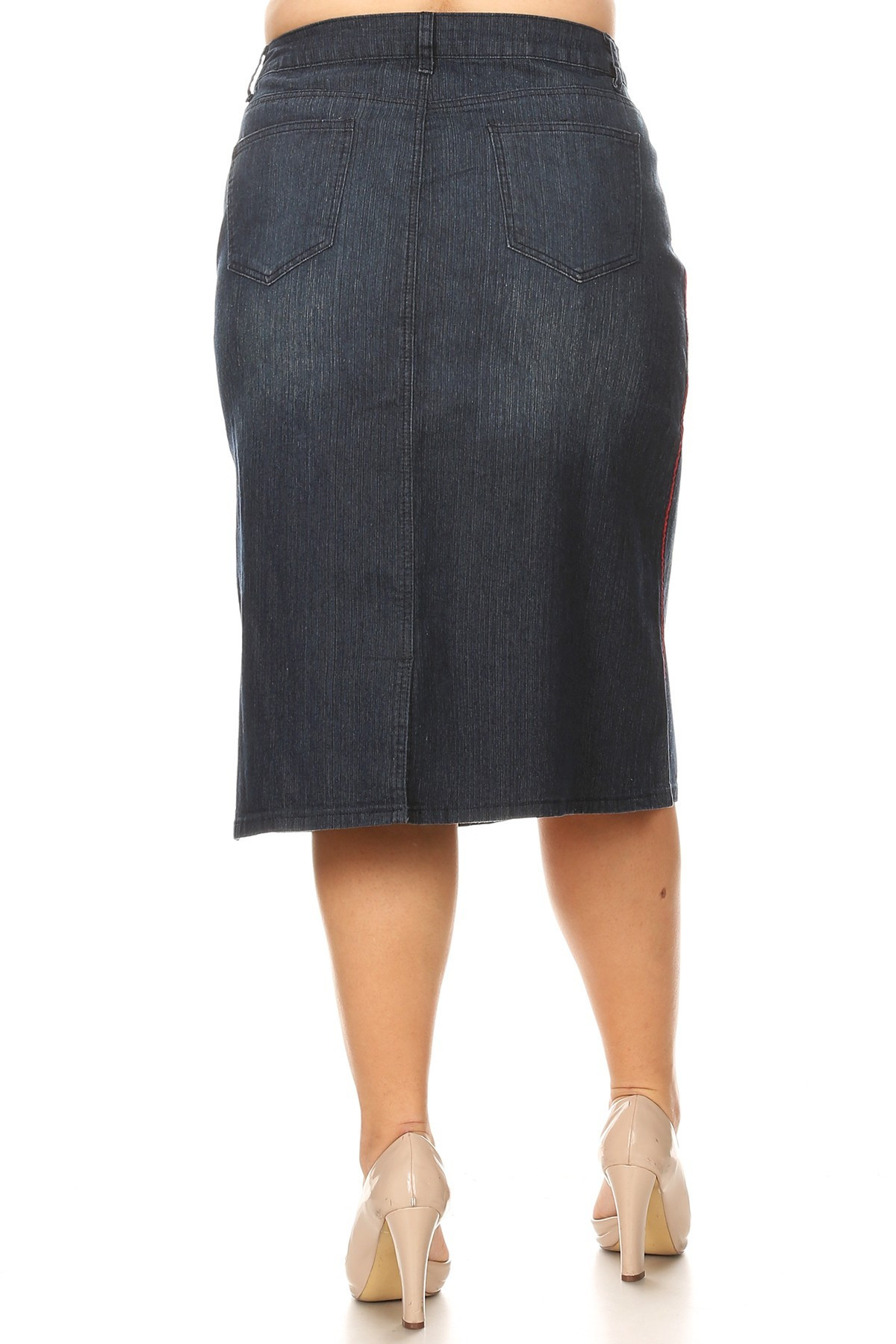 Denim Skirt Plus Size