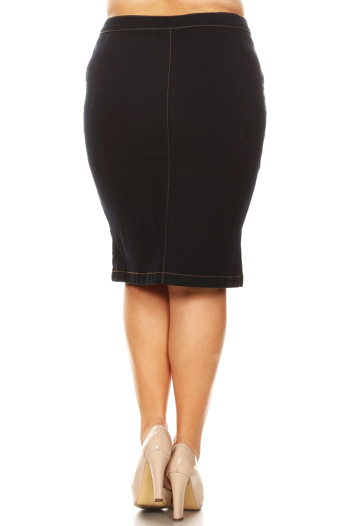 Denim Skirt Plus Size