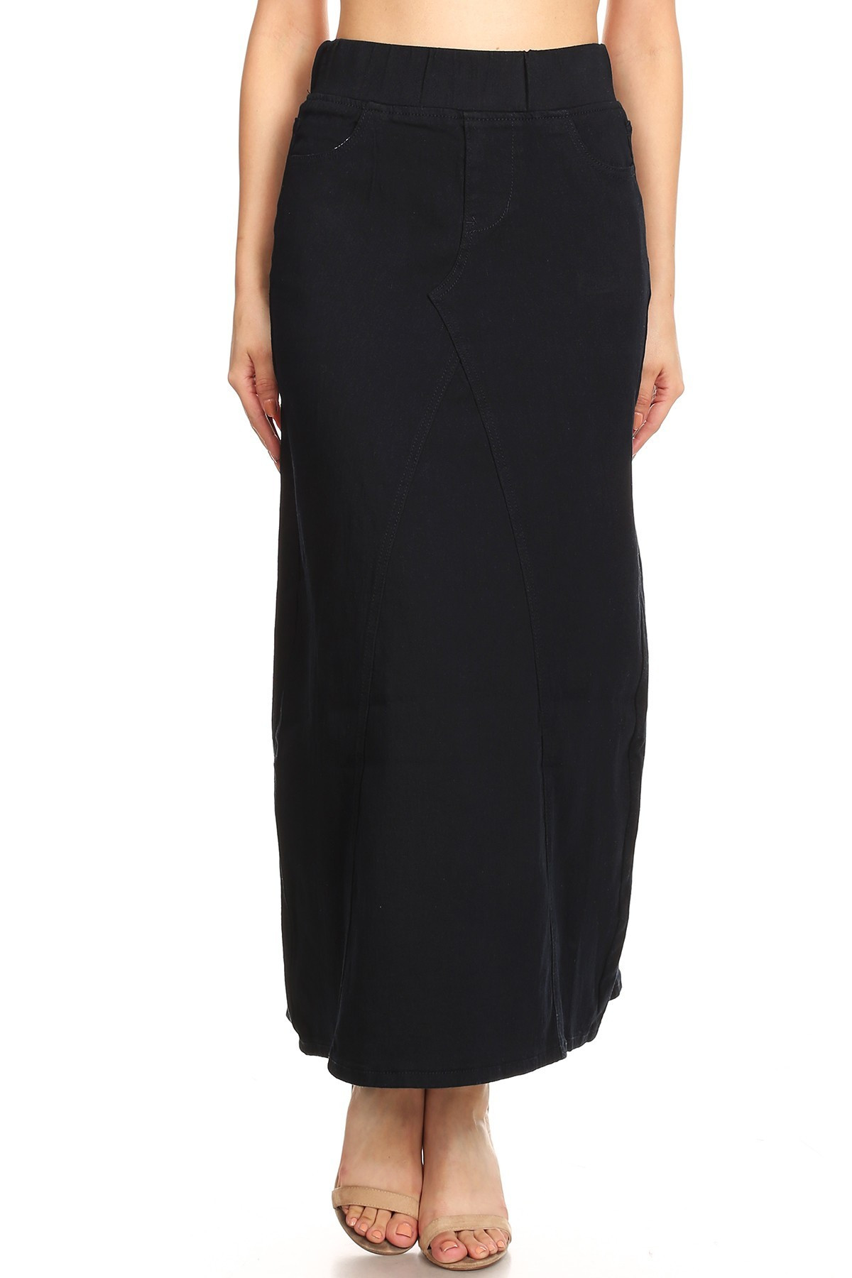 Denim Long Skirt