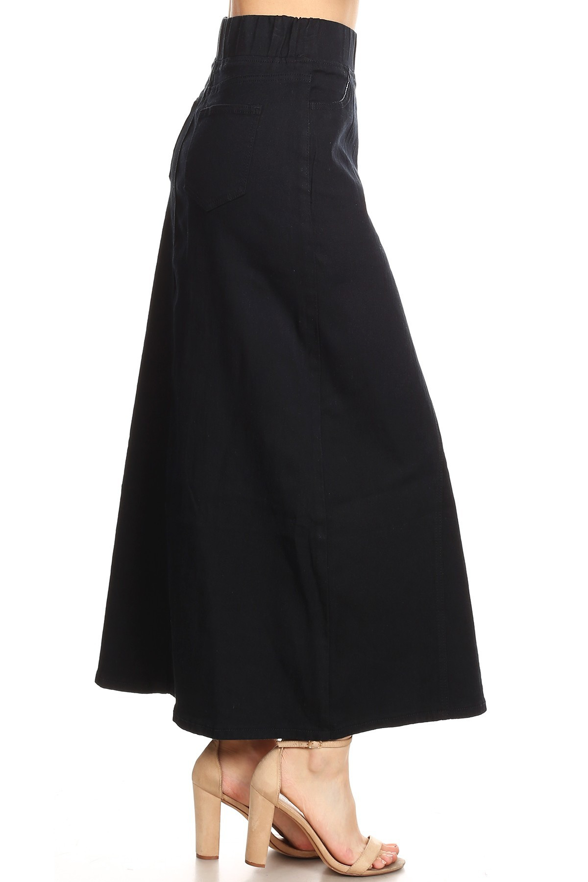 Denim Long Skirt