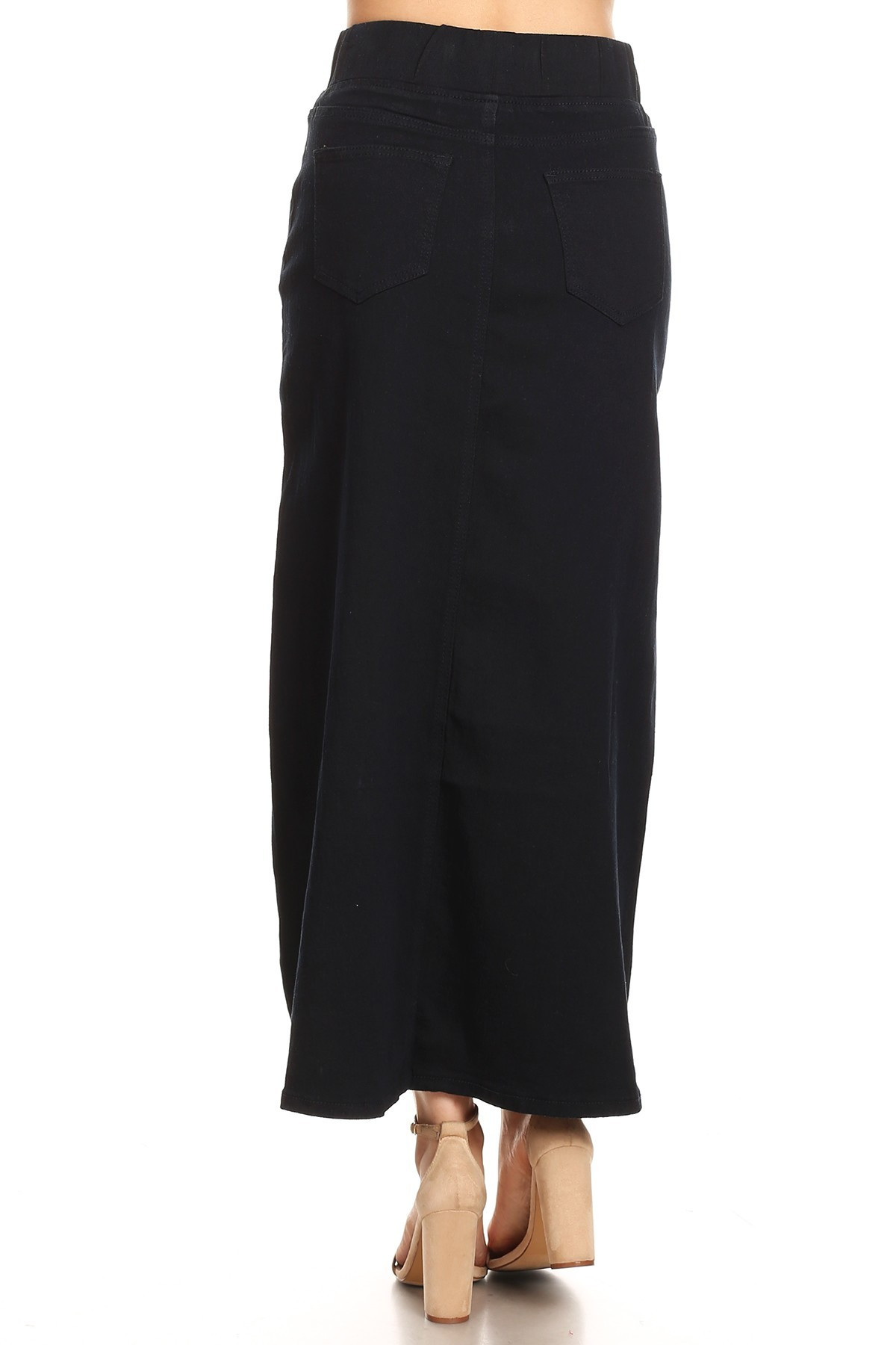 Denim Long Skirt