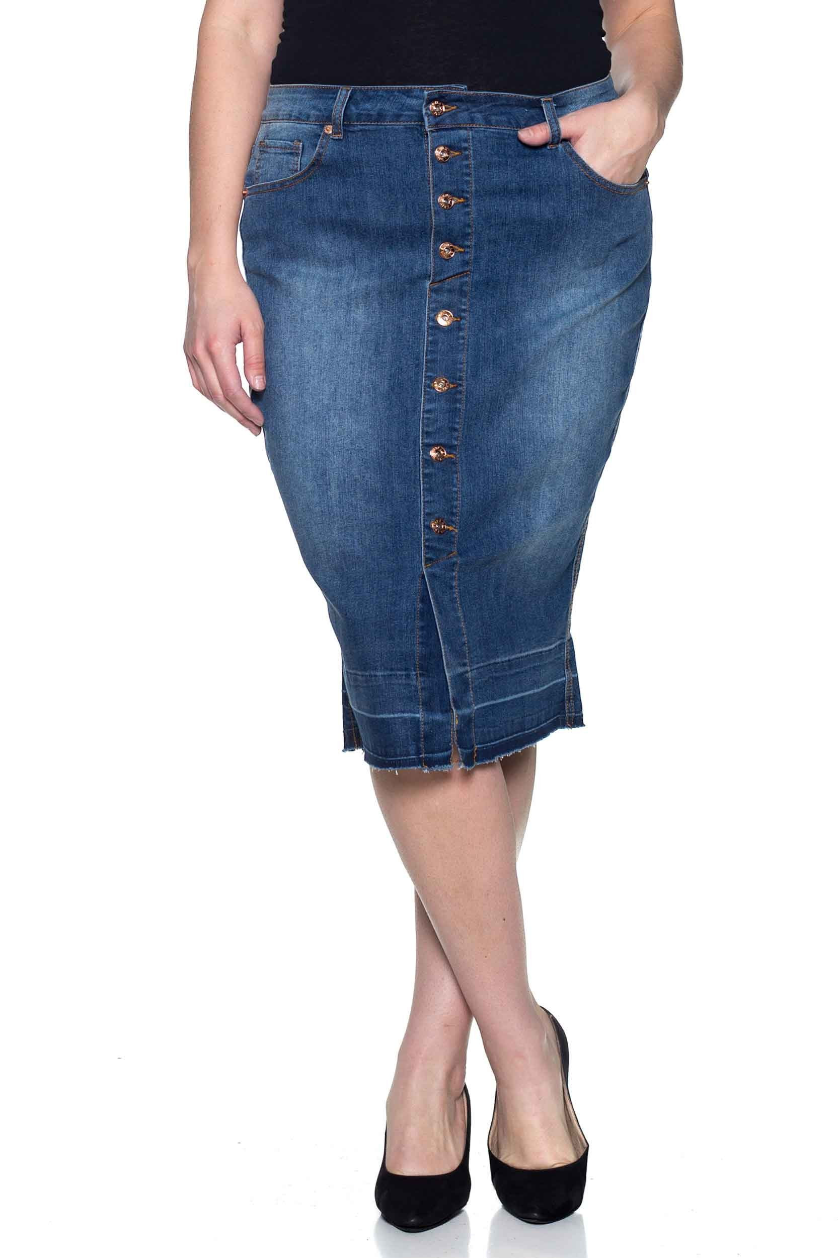 Denim Skirt Plus Size