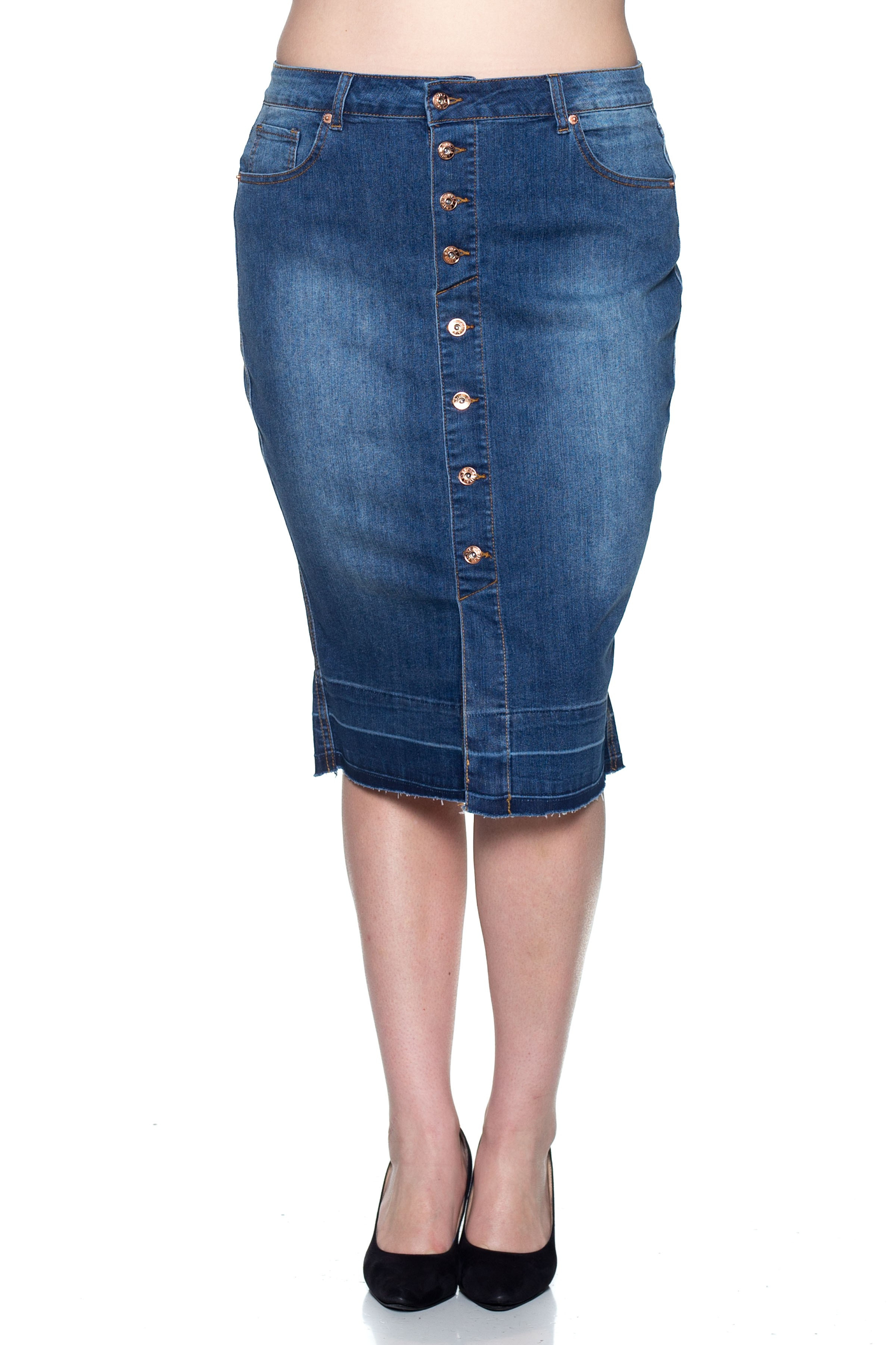 Denim Skirt Plus Size