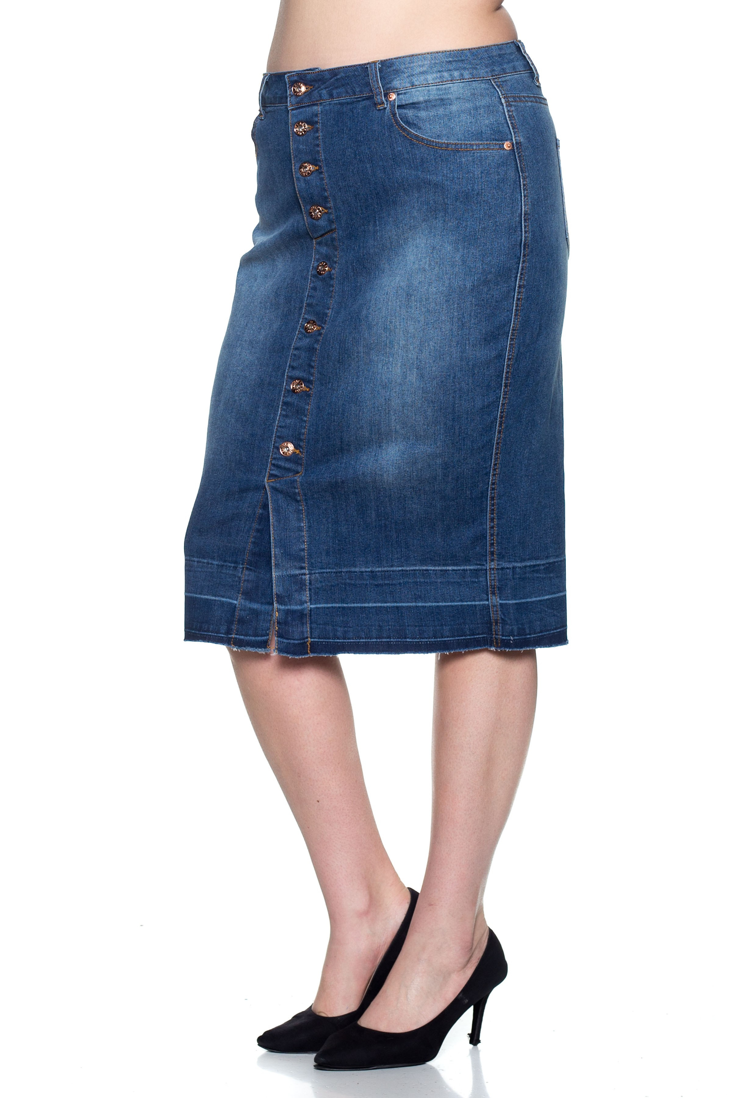 Denim Skirt Plus Size