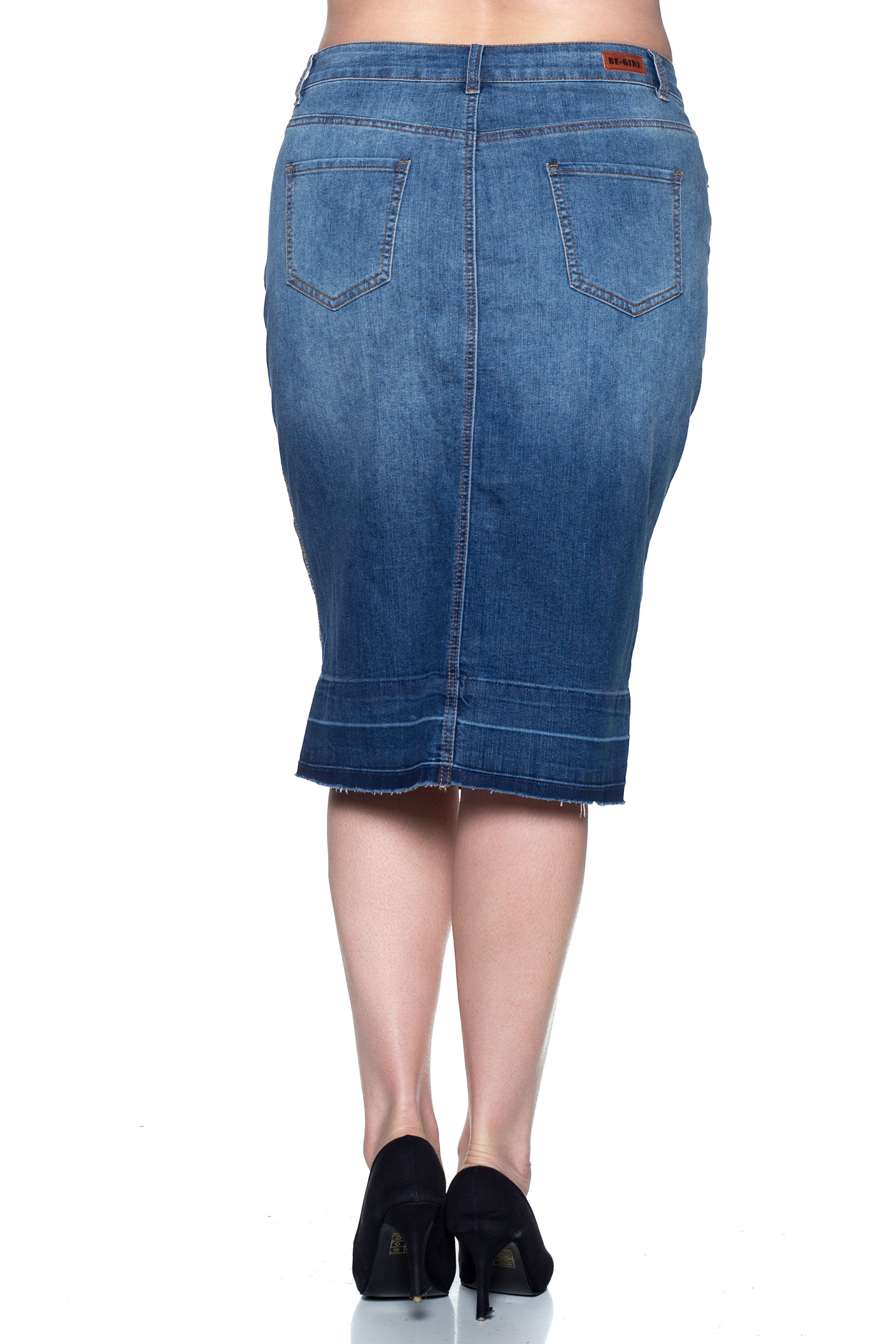 Denim Skirt Plus Size