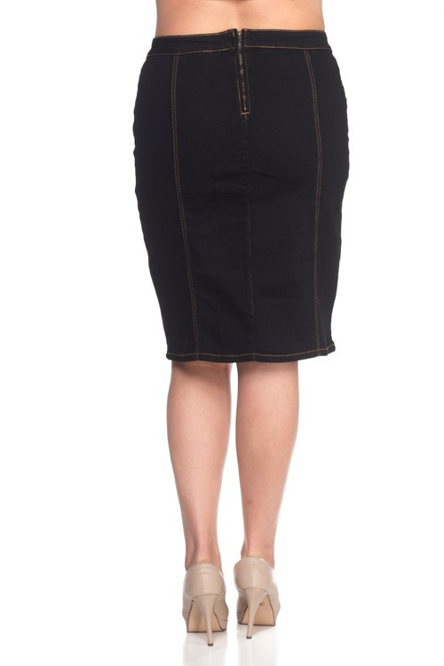 Denim Skirt Plus Size