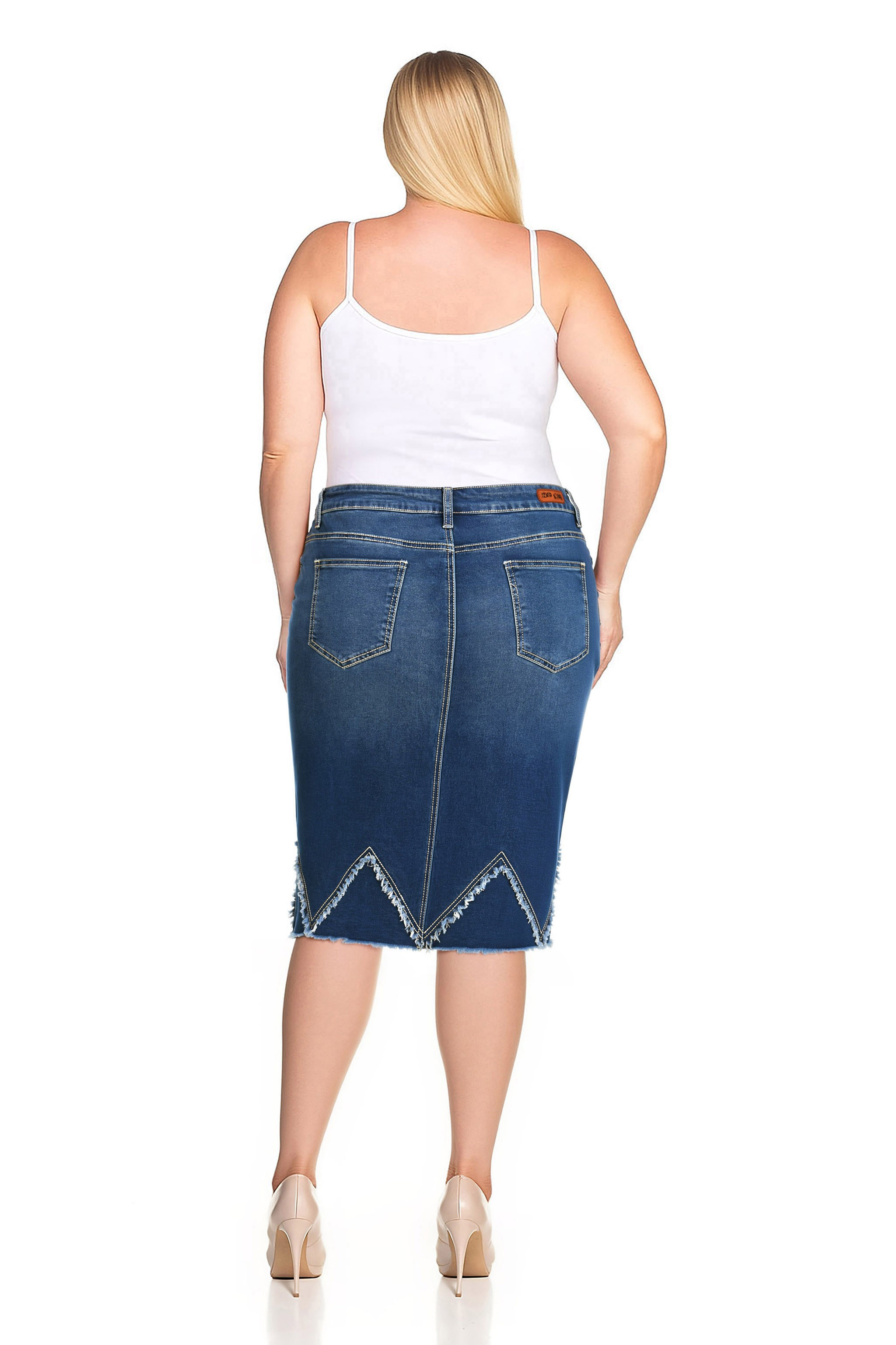 Denim Skirt Plus Size