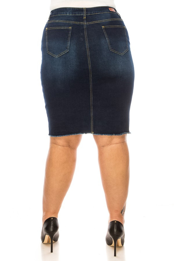 Denim Skirt Plus Size