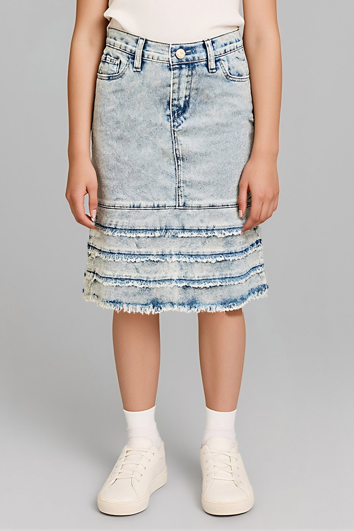 Girls Denim Skirt