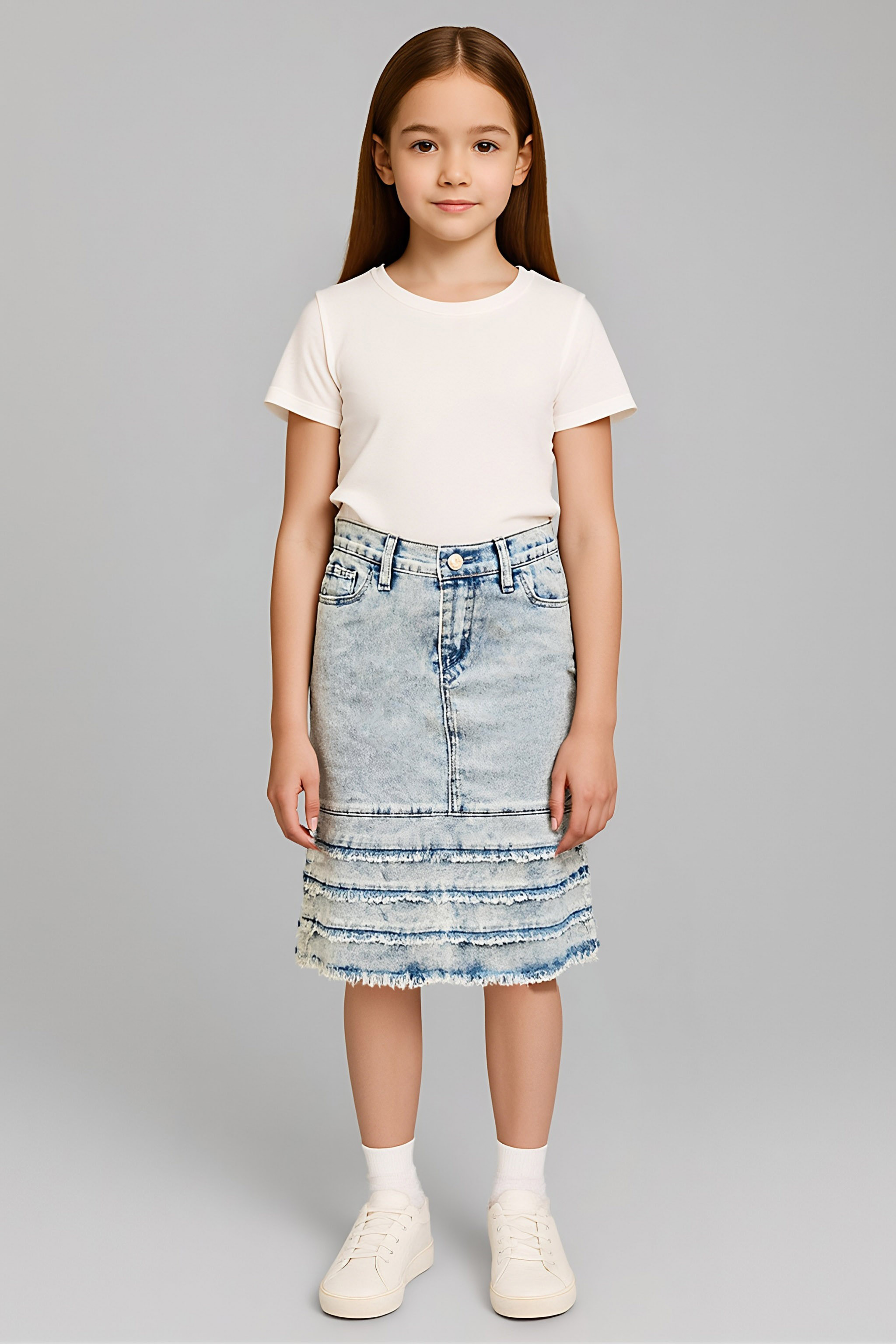 Girls Denim Skirt
