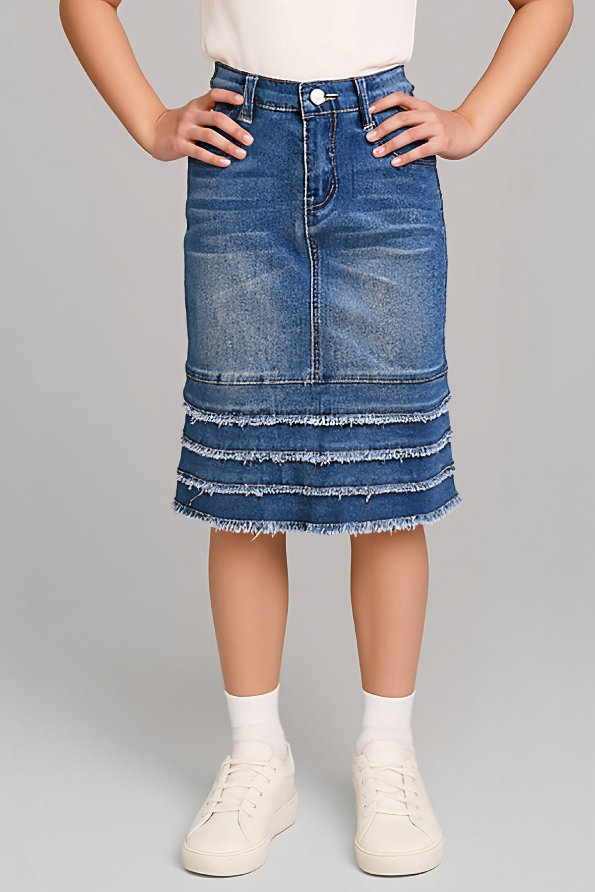 Girls Denim Skirt