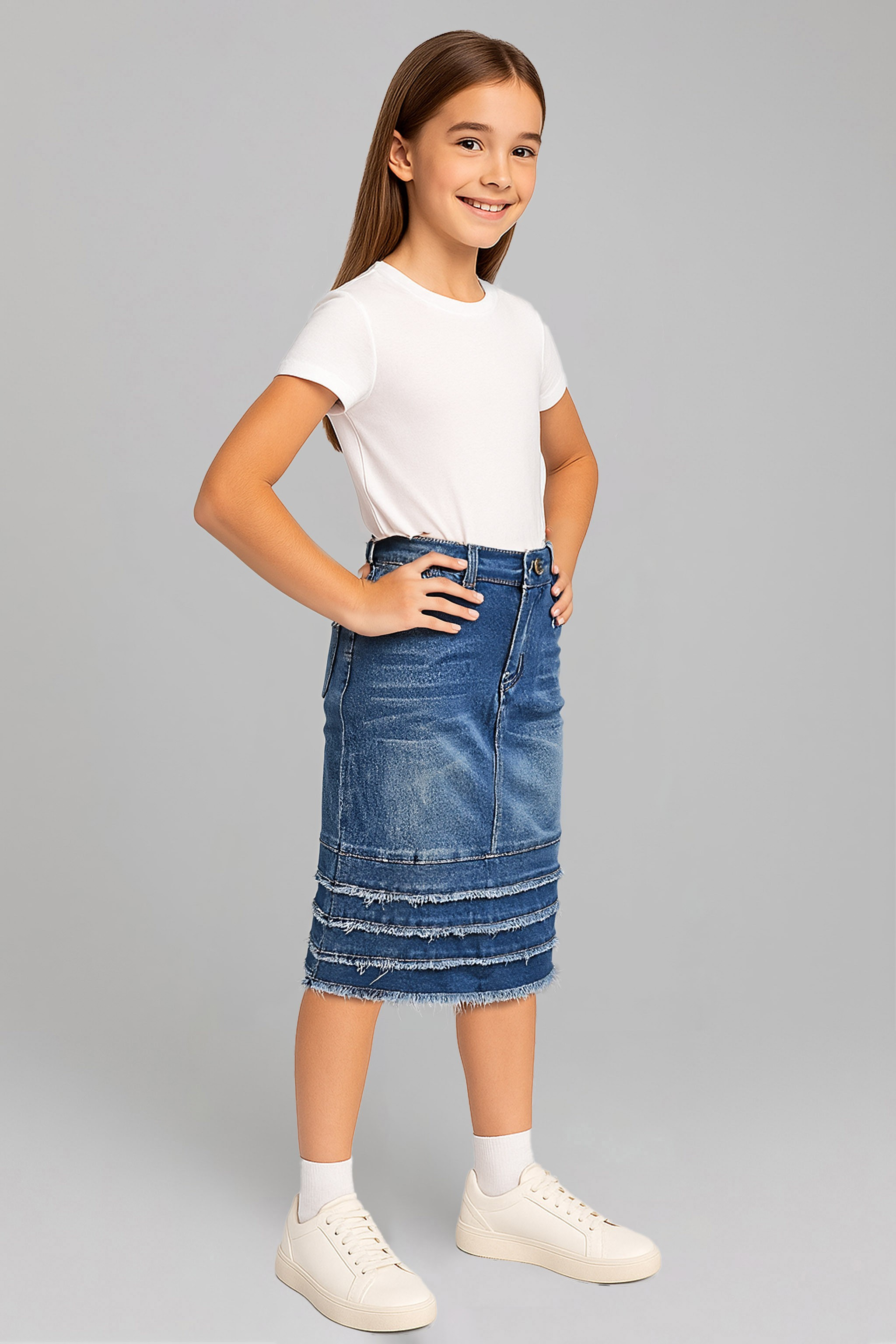 Girls Denim Skirt