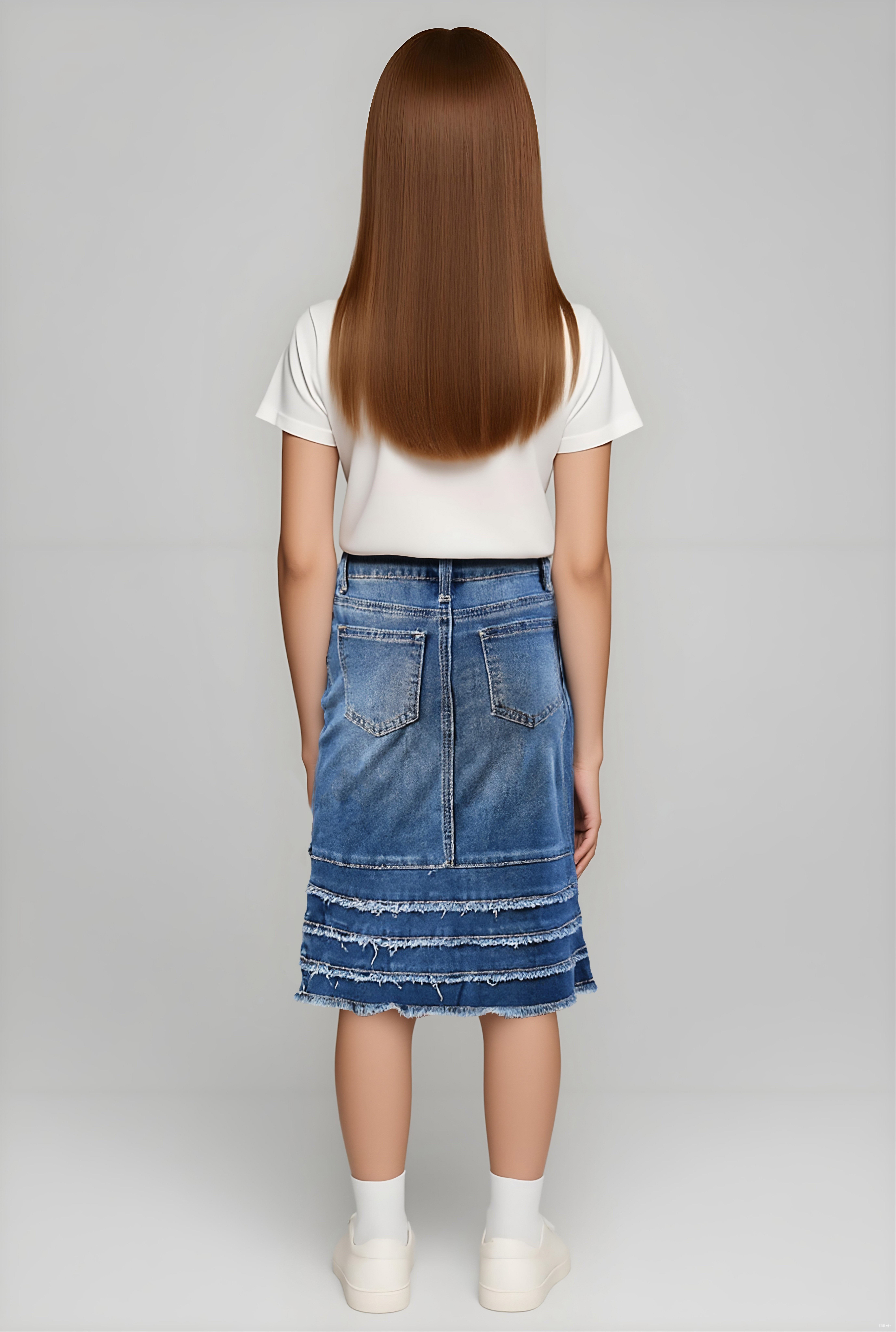 Girls Denim Skirt