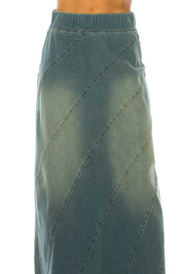 Denim Long Skirt