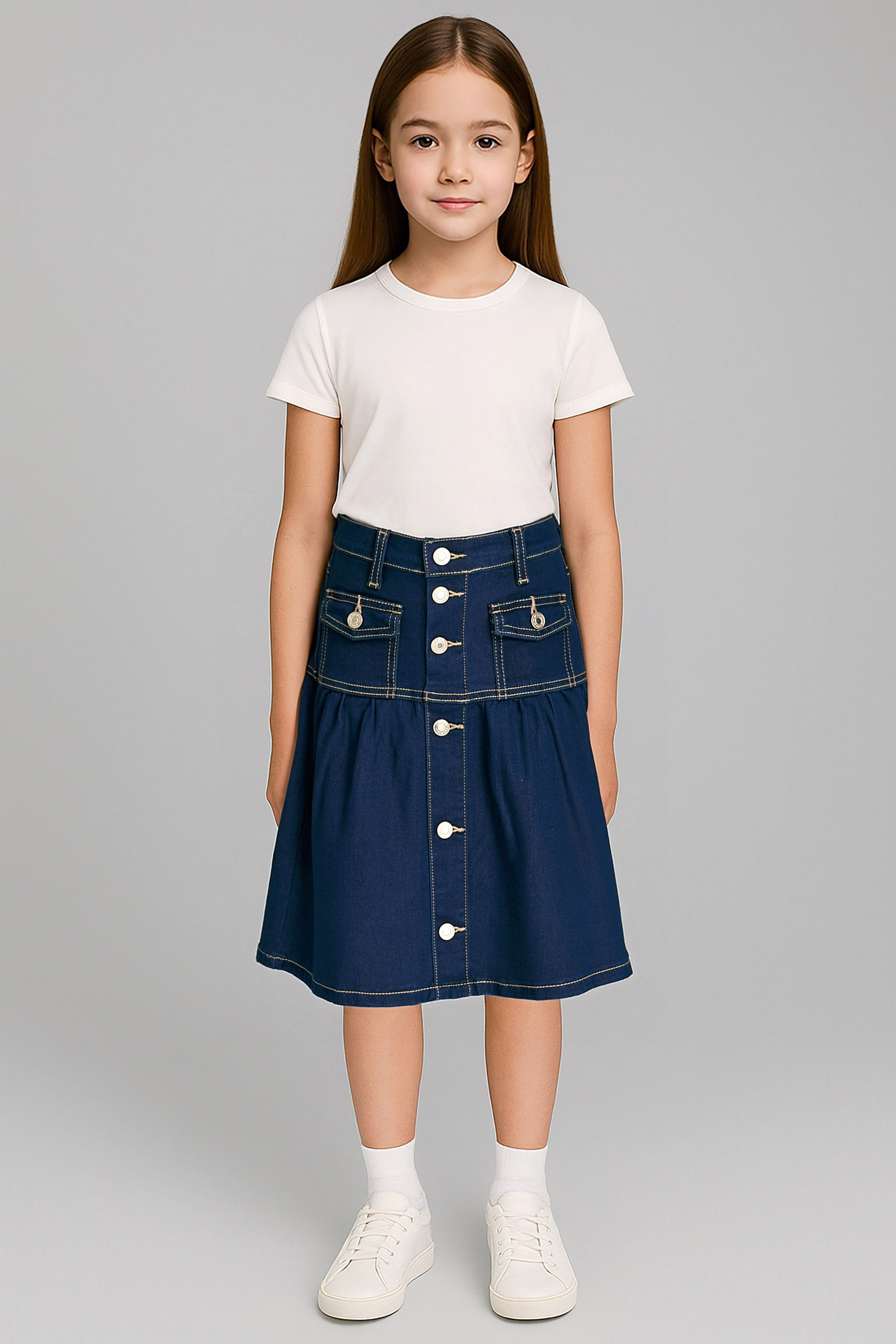Girls Denim Skirt