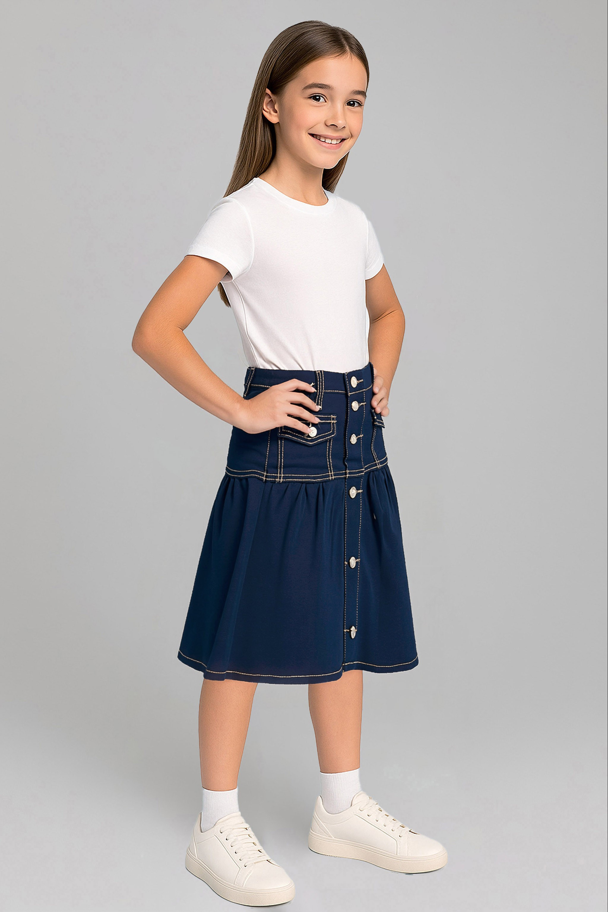 Girls Denim Skirt