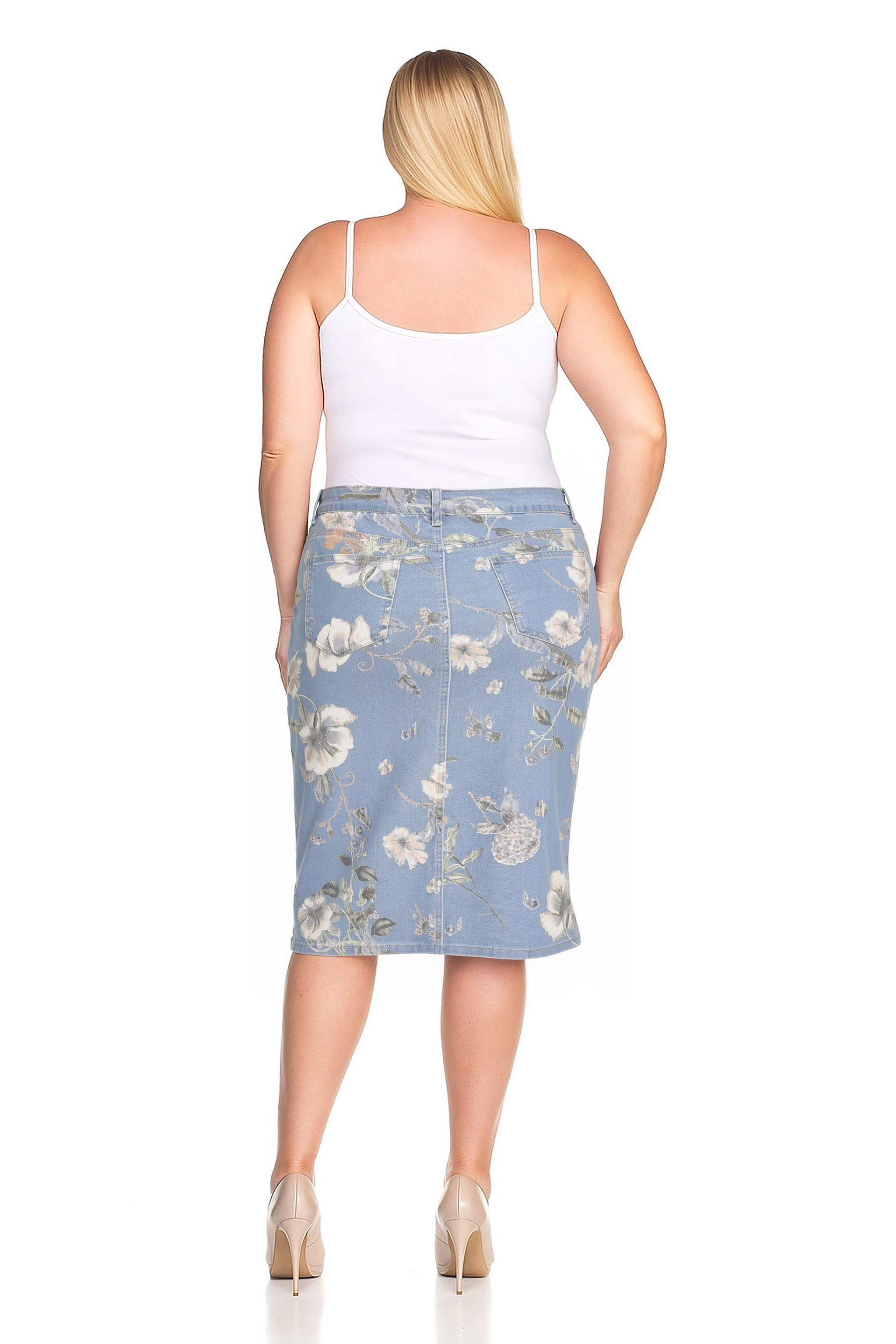 Denim Skirt Plus Size