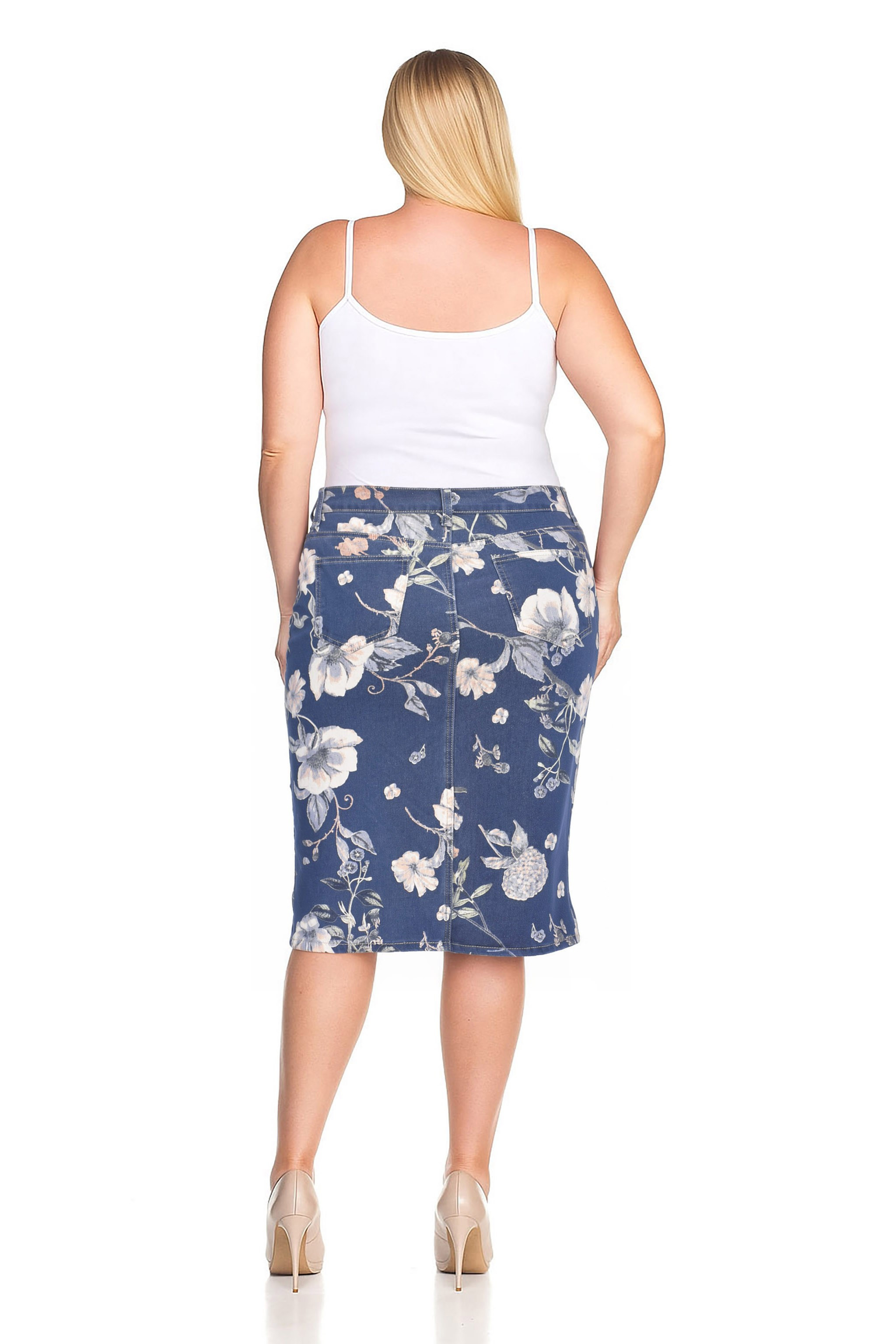 Denim Skirt Plus Size