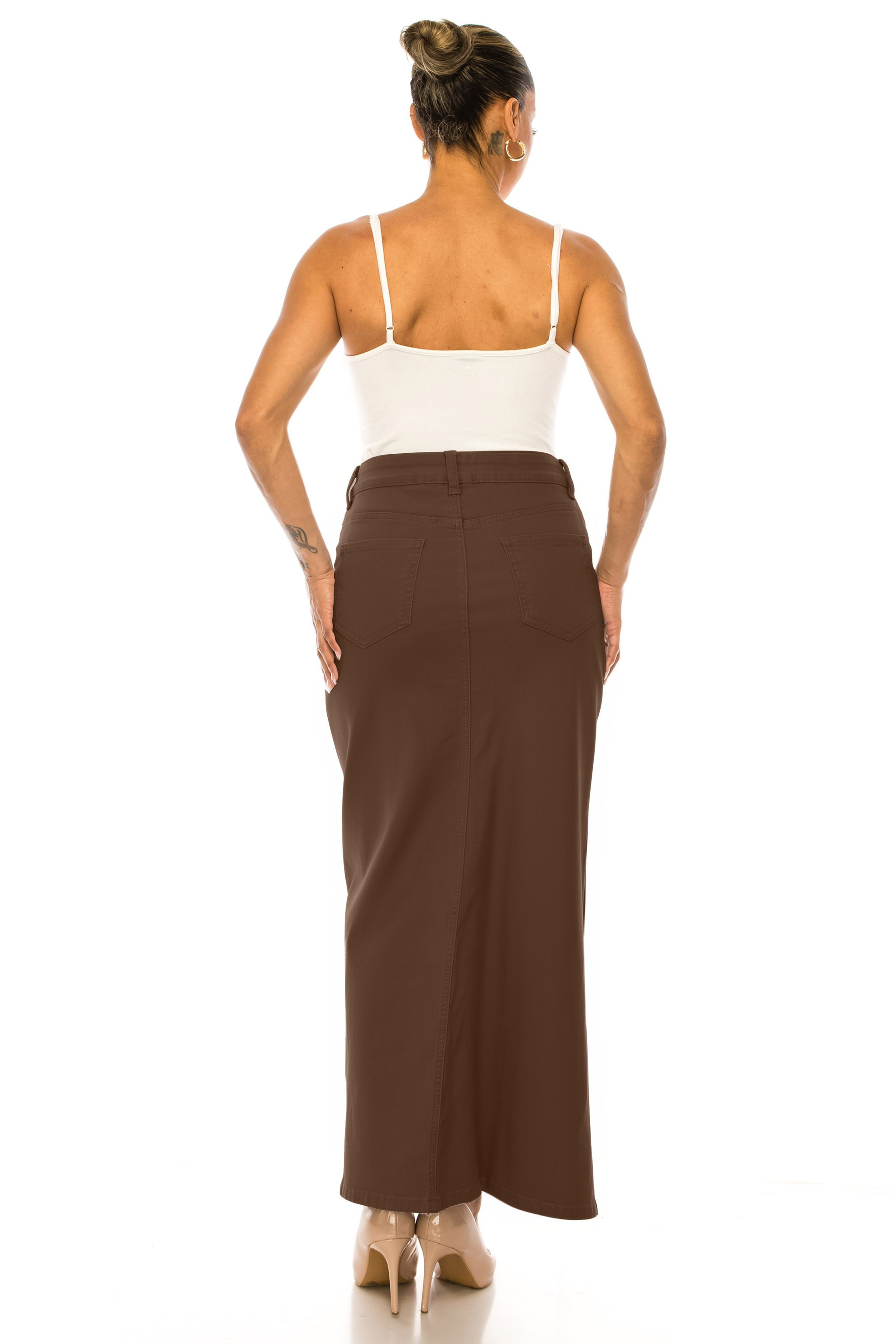 Denim Long Skirt
