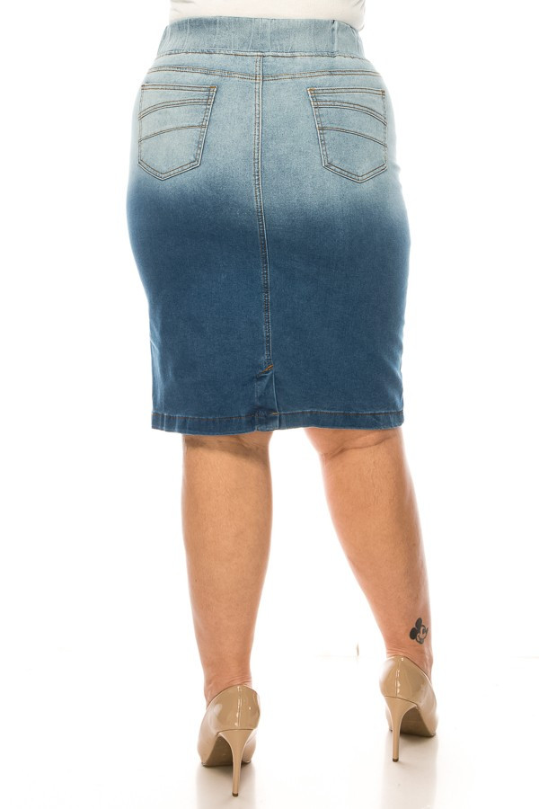 Denim Skirt Plus Size