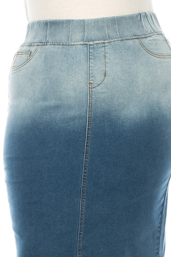 Denim Skirt Plus Size