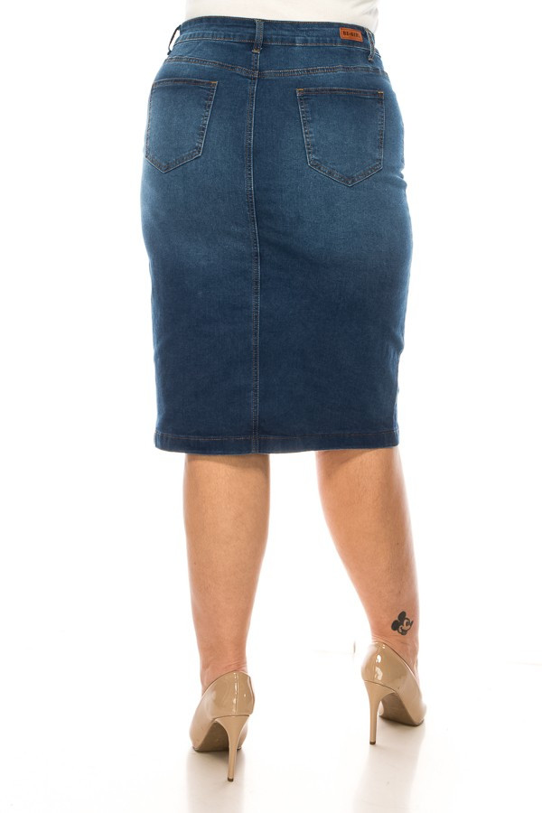 Denim Skirt Plus Size