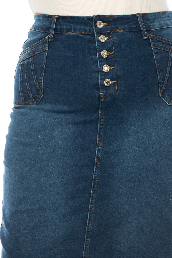 Denim Skirt Plus Size