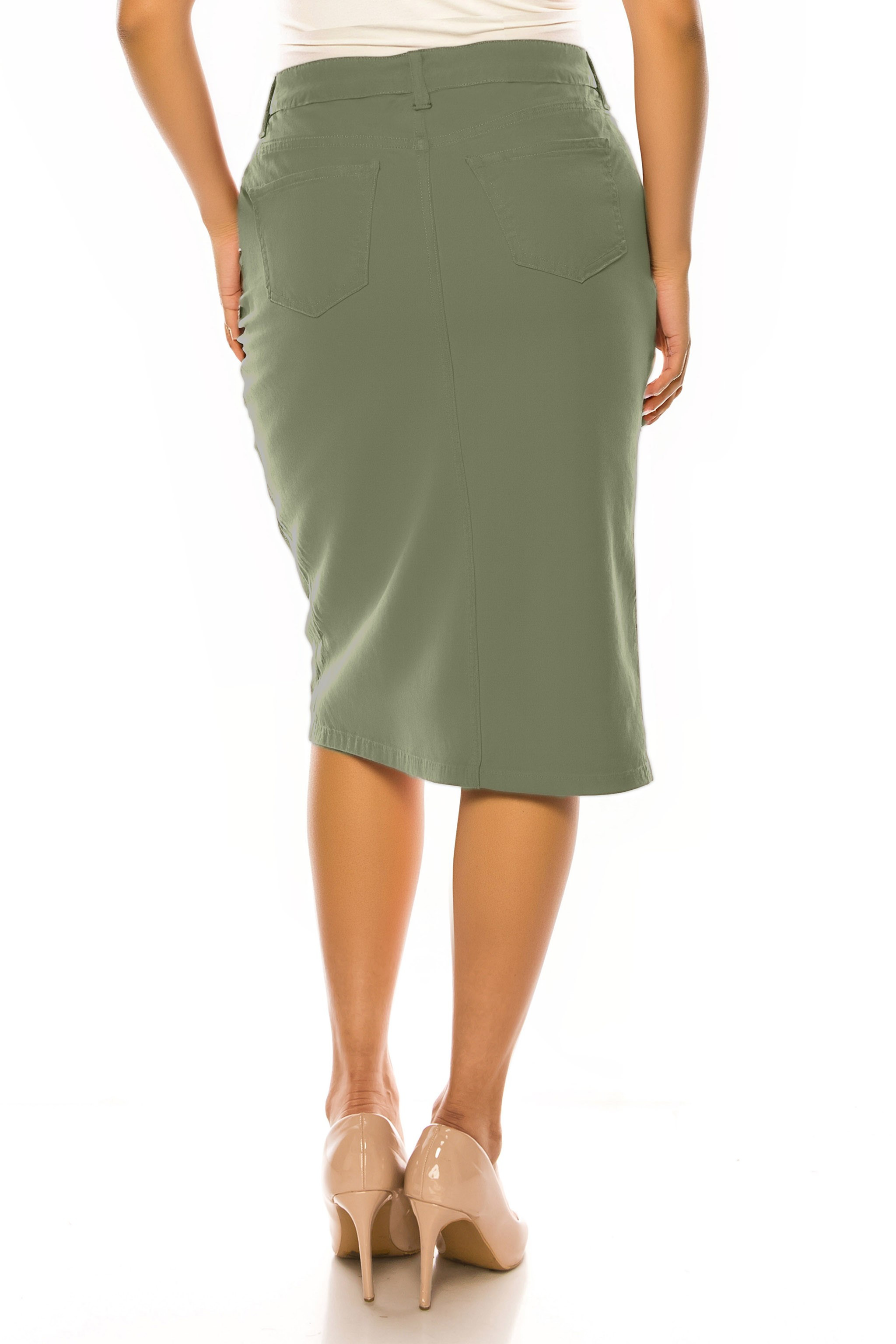 Denim Skirt Plus Size
