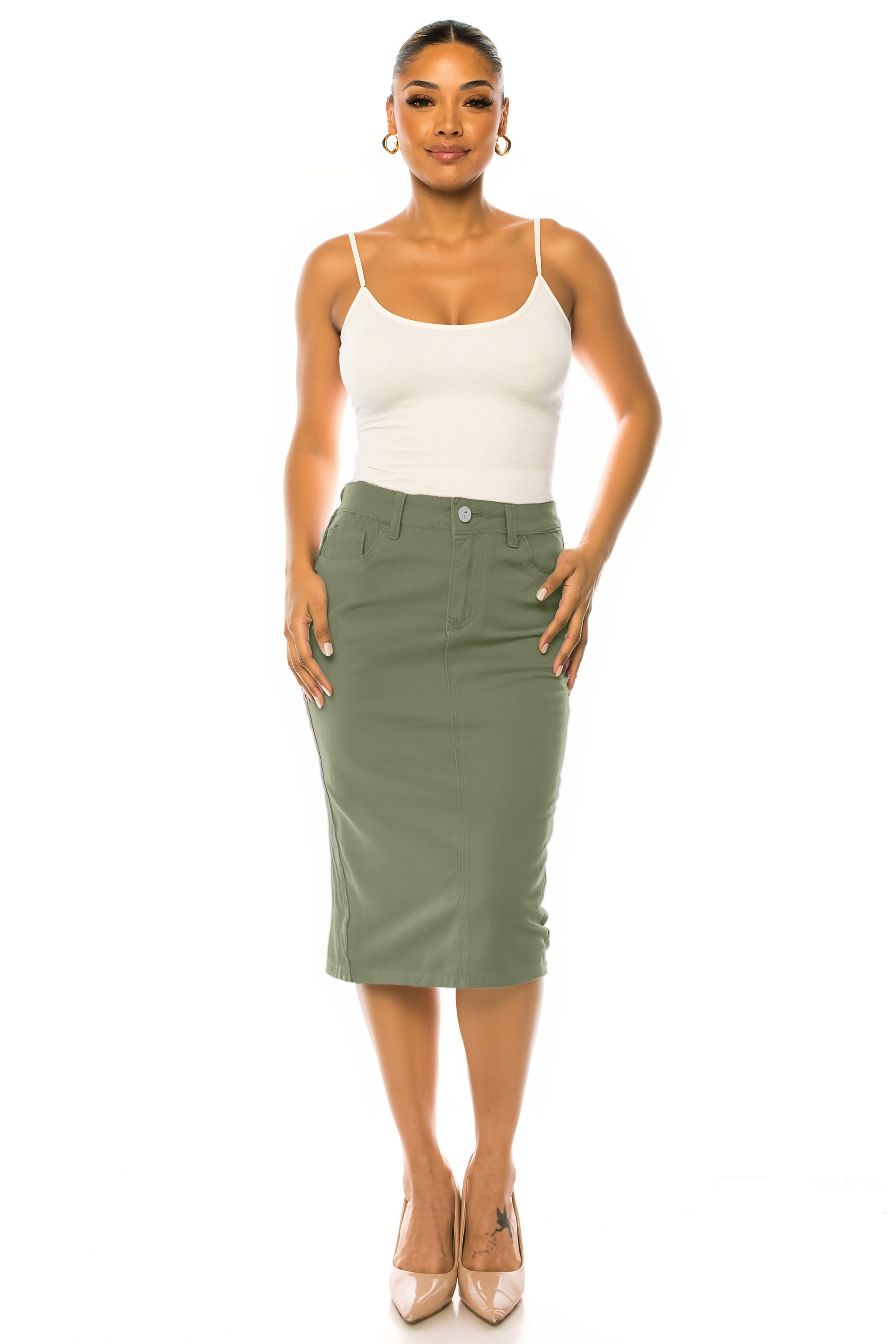 Denim Skirt Plus Size