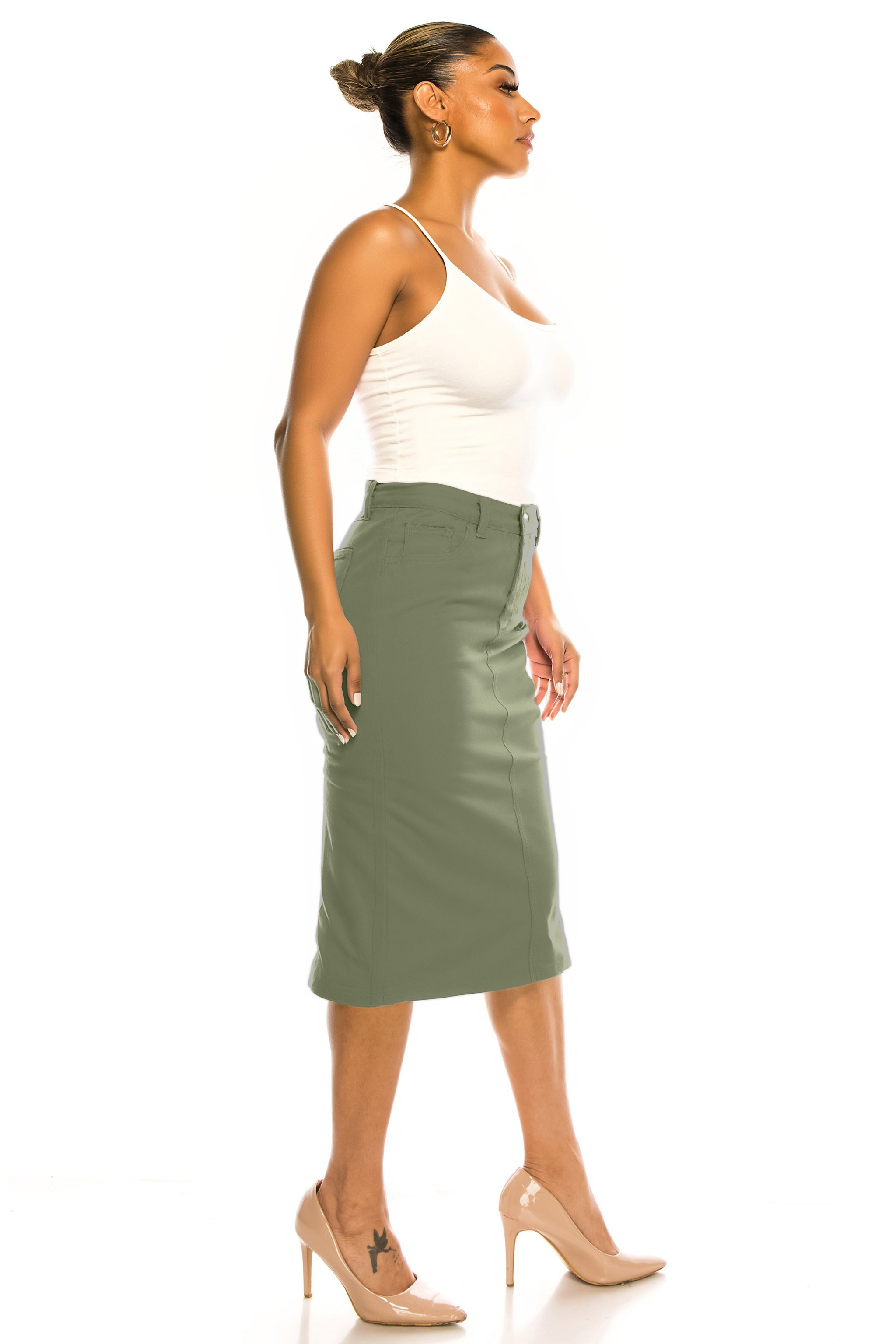 Denim Skirt Plus Size
