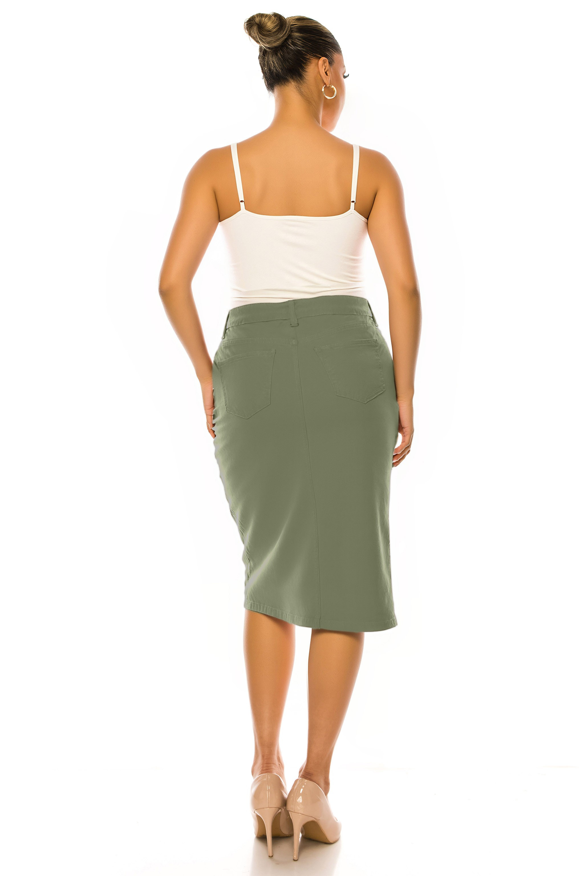 Denim Skirt Plus Size