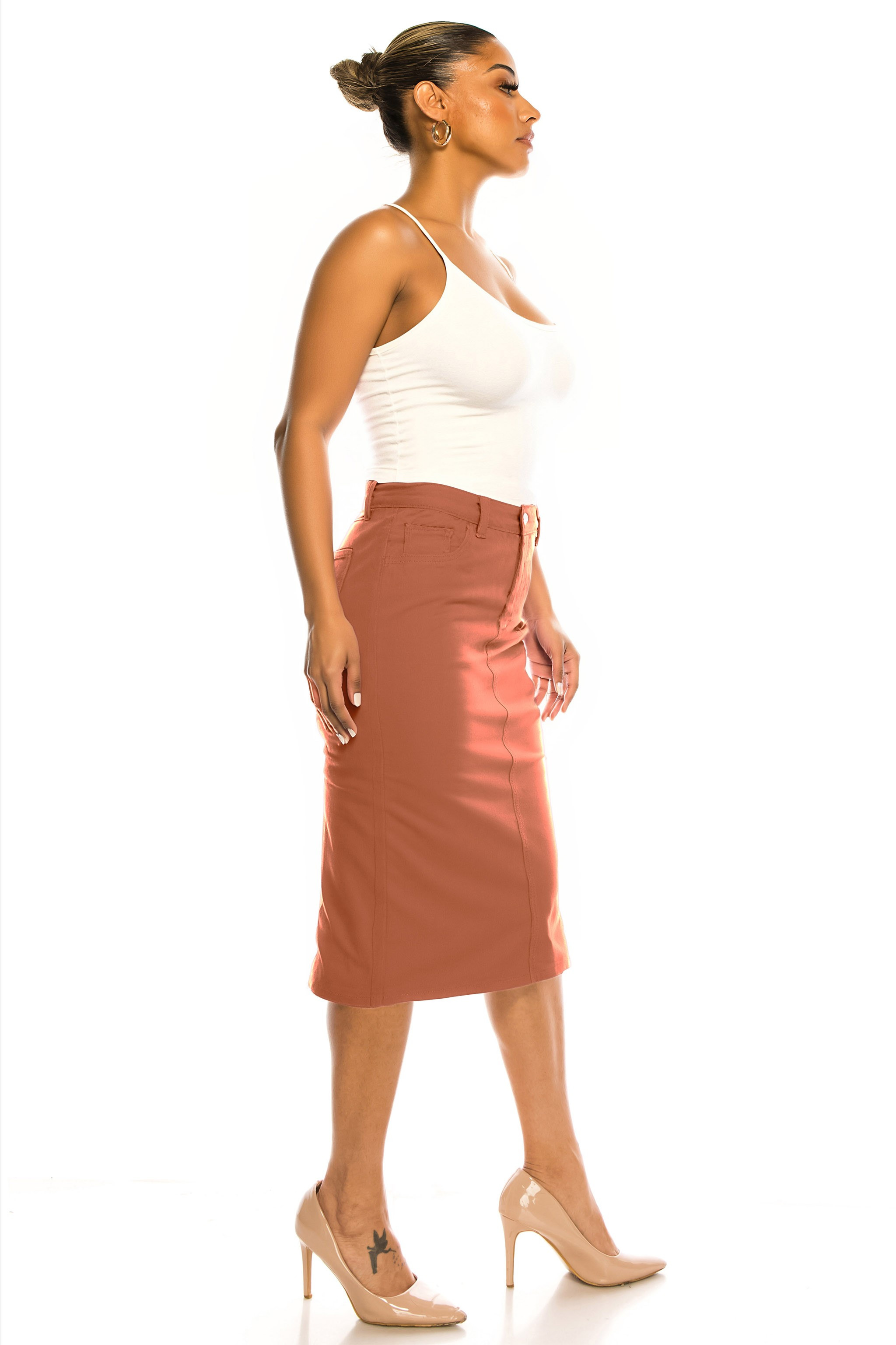 Denim Skirt Plus Size
