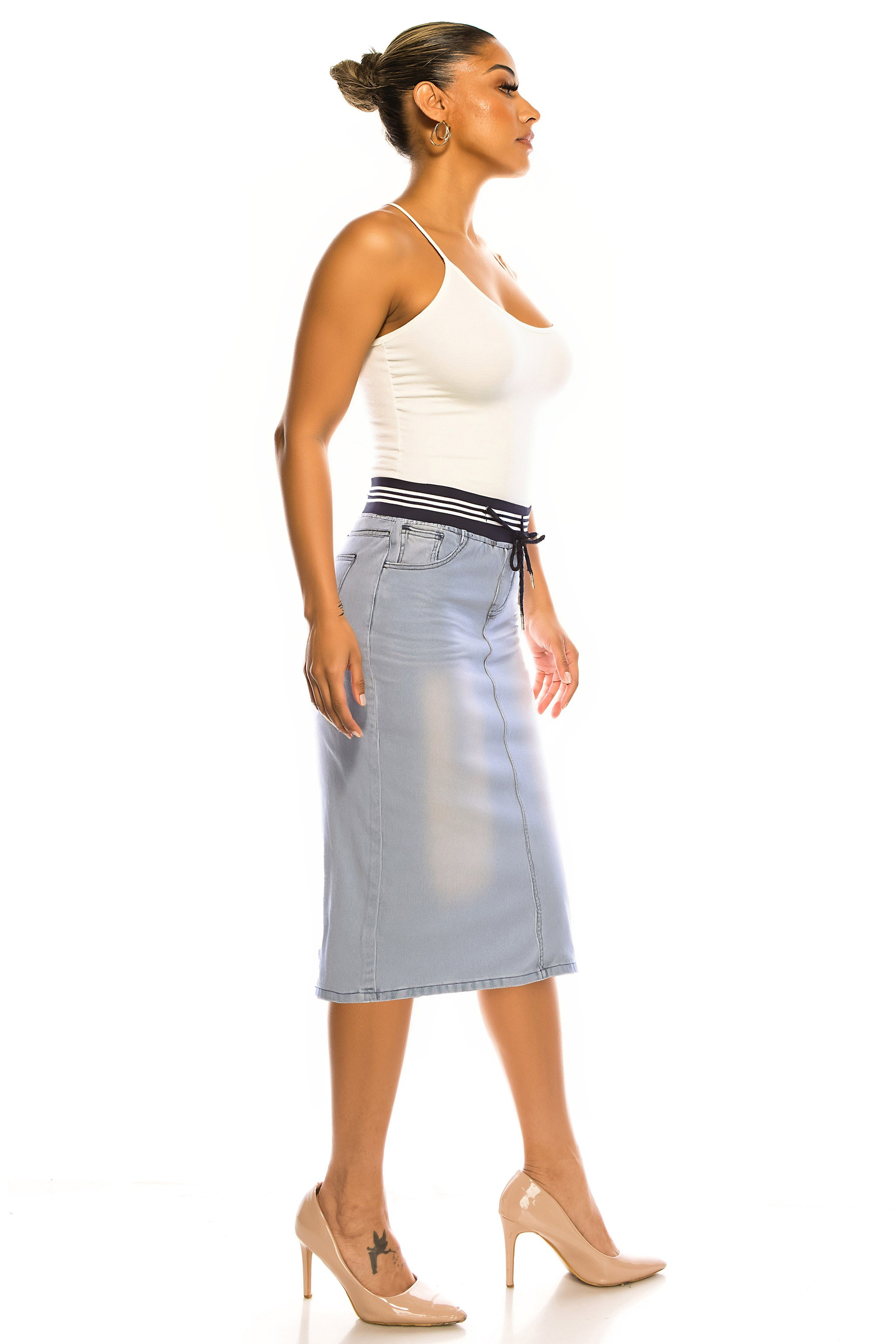 Denim Skirt Plus Size