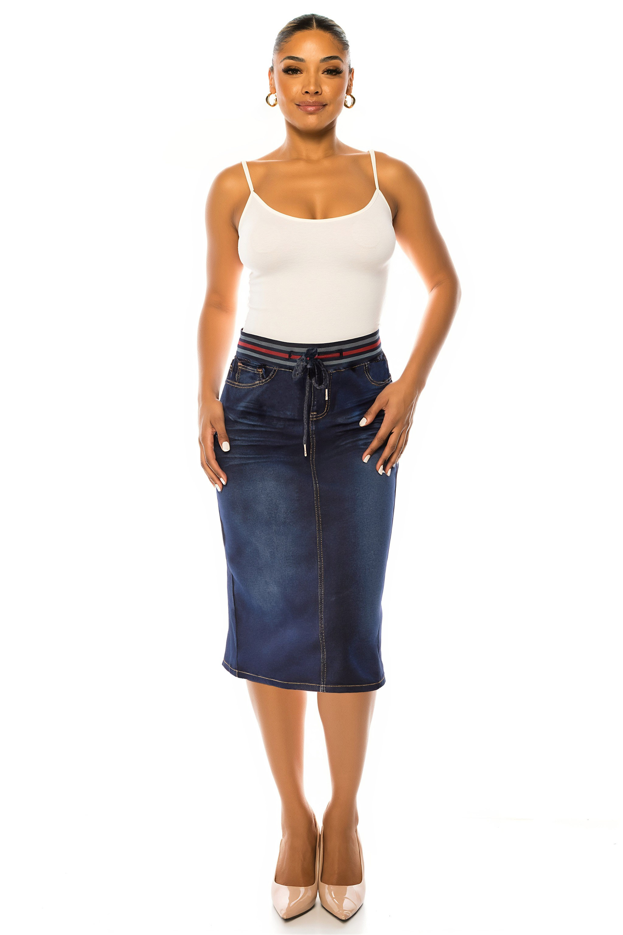 Denim Skirt Plus Size