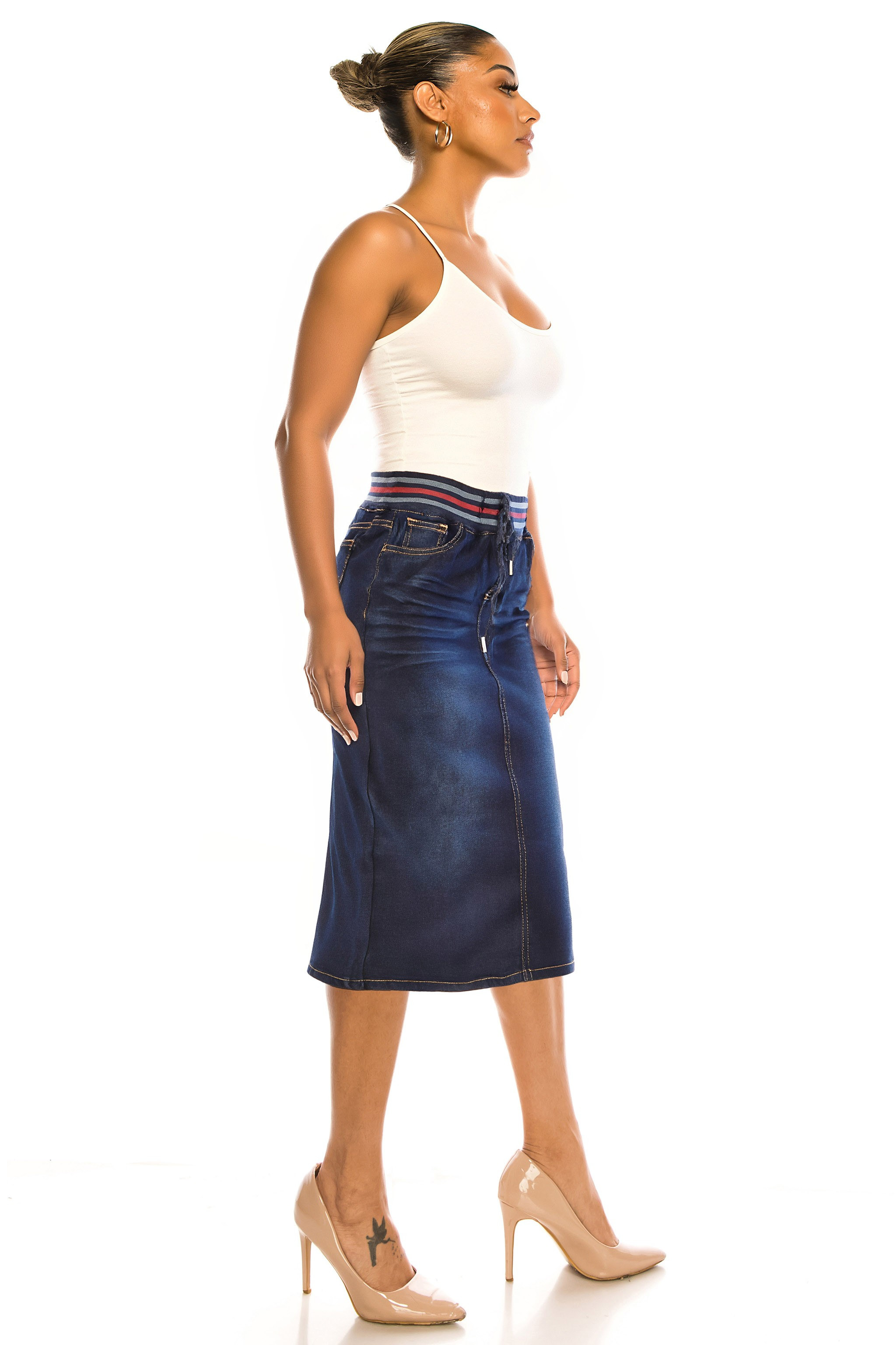 Denim Skirt Plus Size
