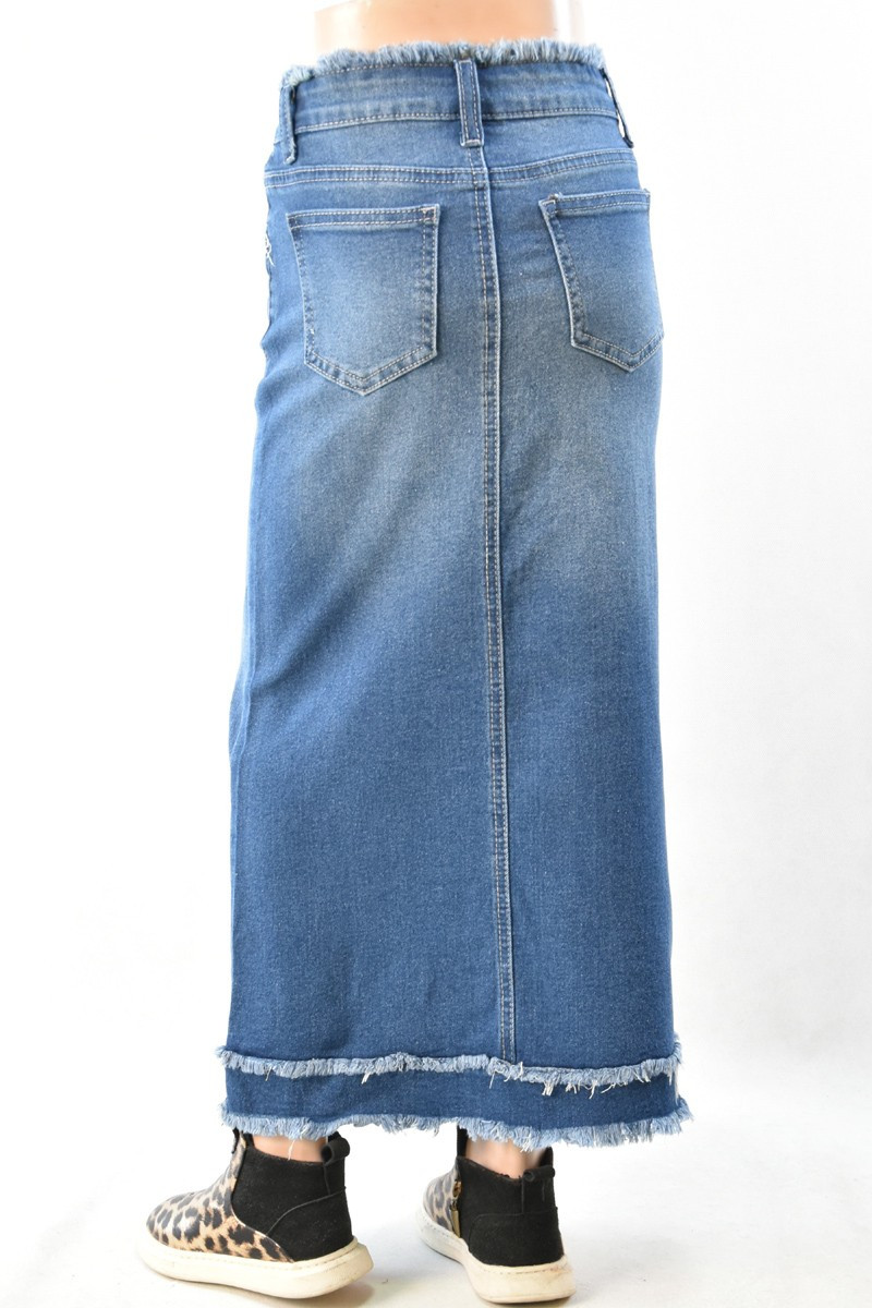 Girls Denim Skirt