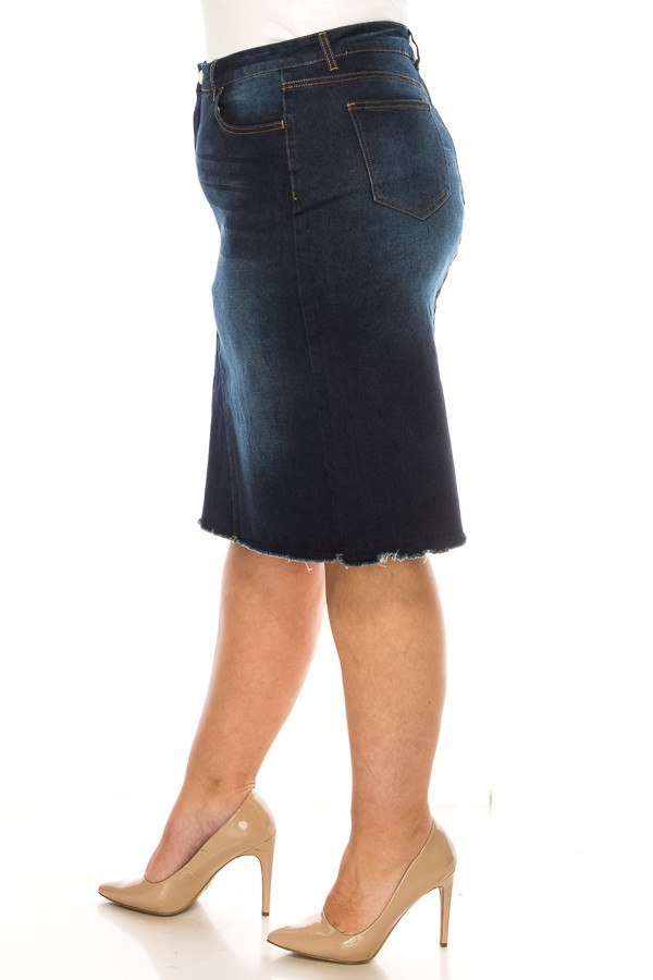 Denim Skirt Plus Size