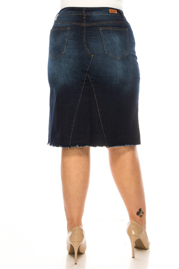 Denim Skirt Plus Size
