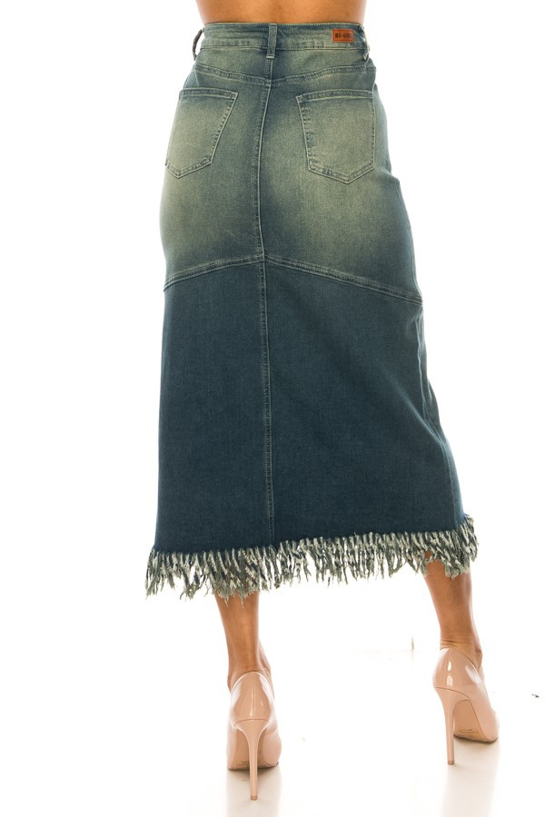 Denim Long Skirt